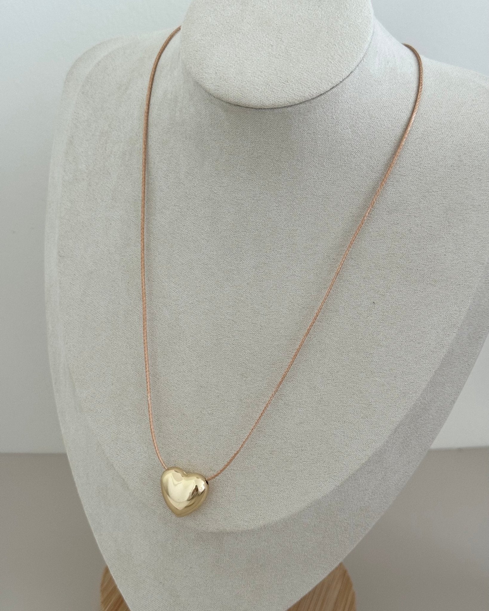 Heart Cord Necklace - LimaLimón Store
