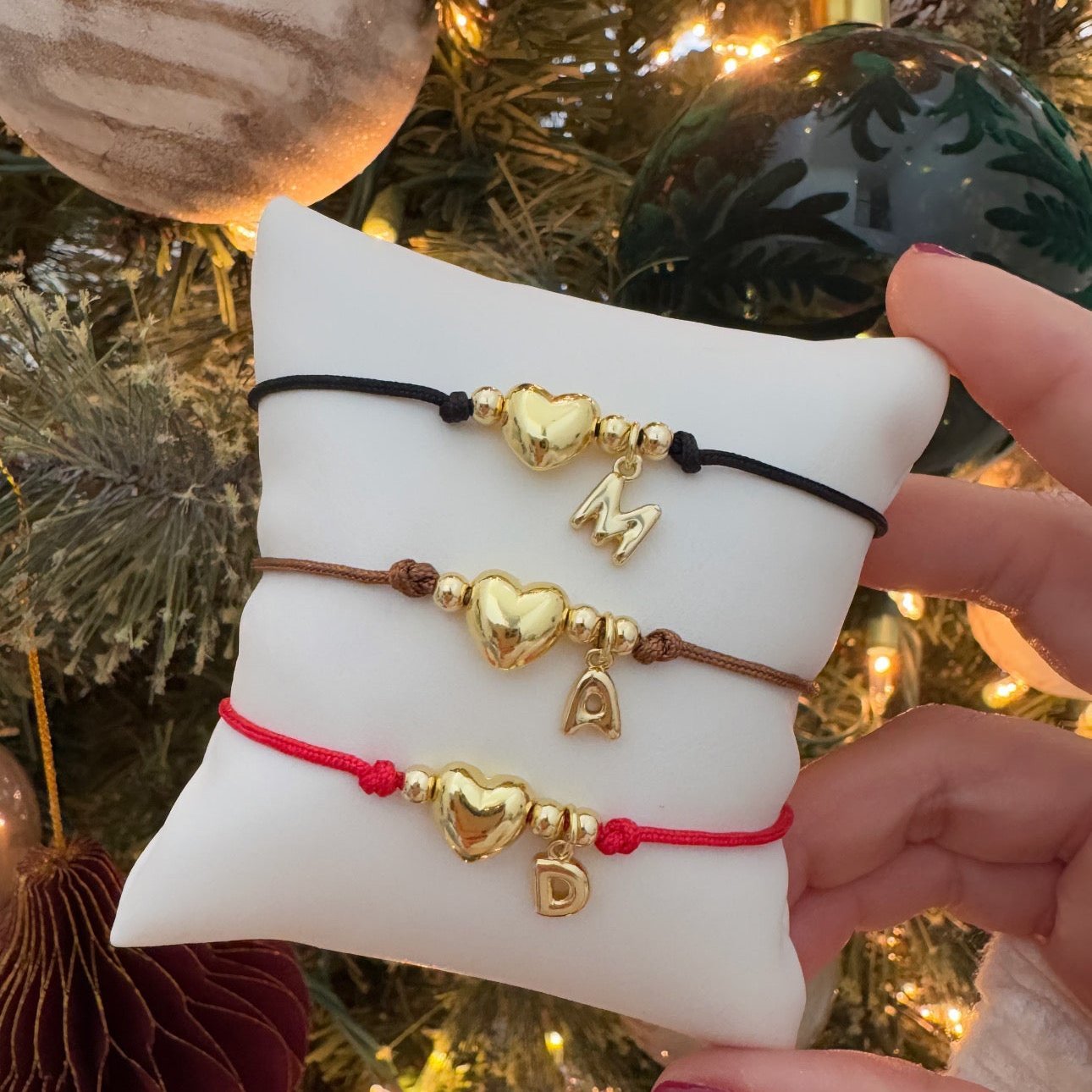 Heart Initial Cord Bracelet - LimaLimón Store
