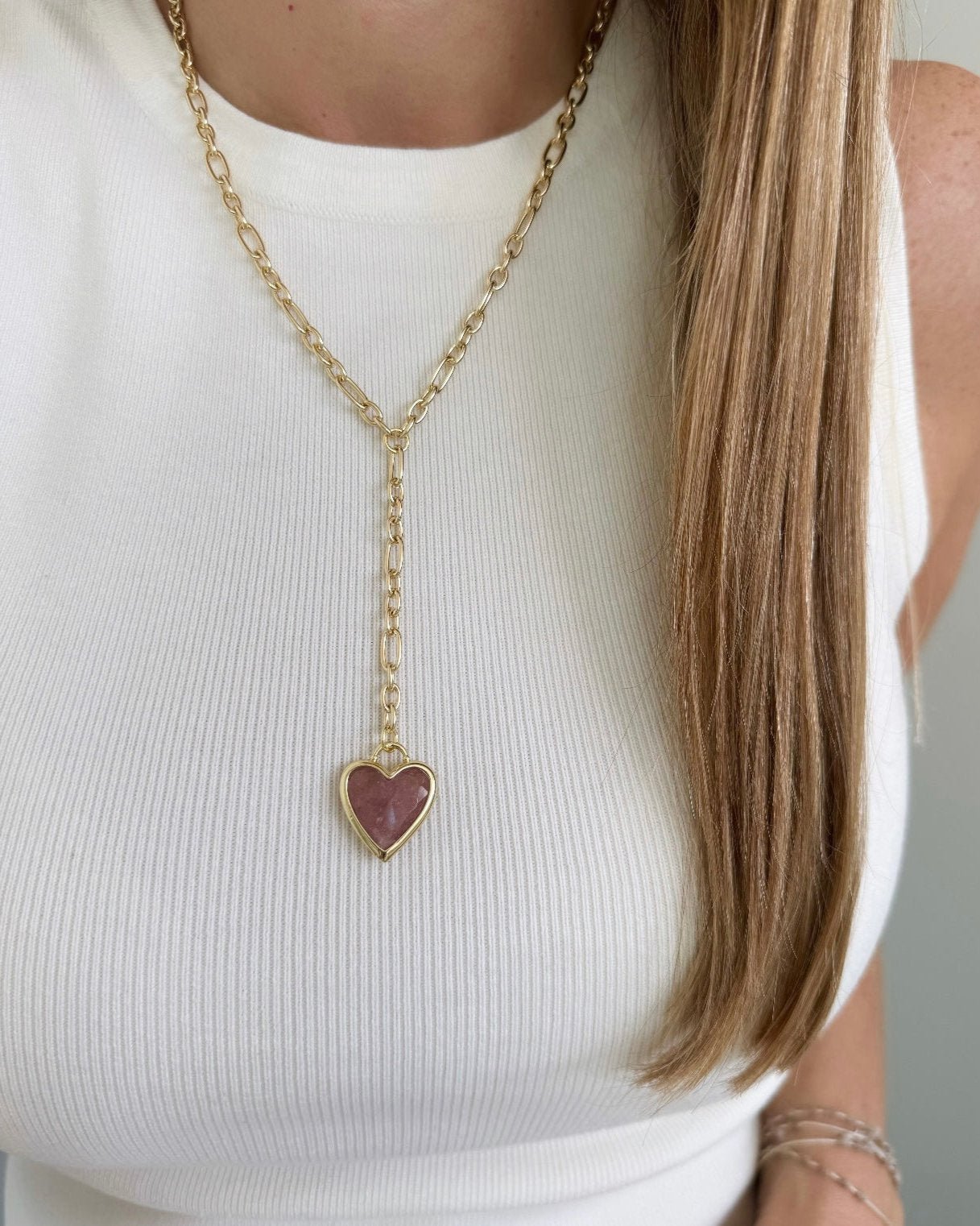 Heart Nacre Necklace - Necklace | LimaLimón Store - 2