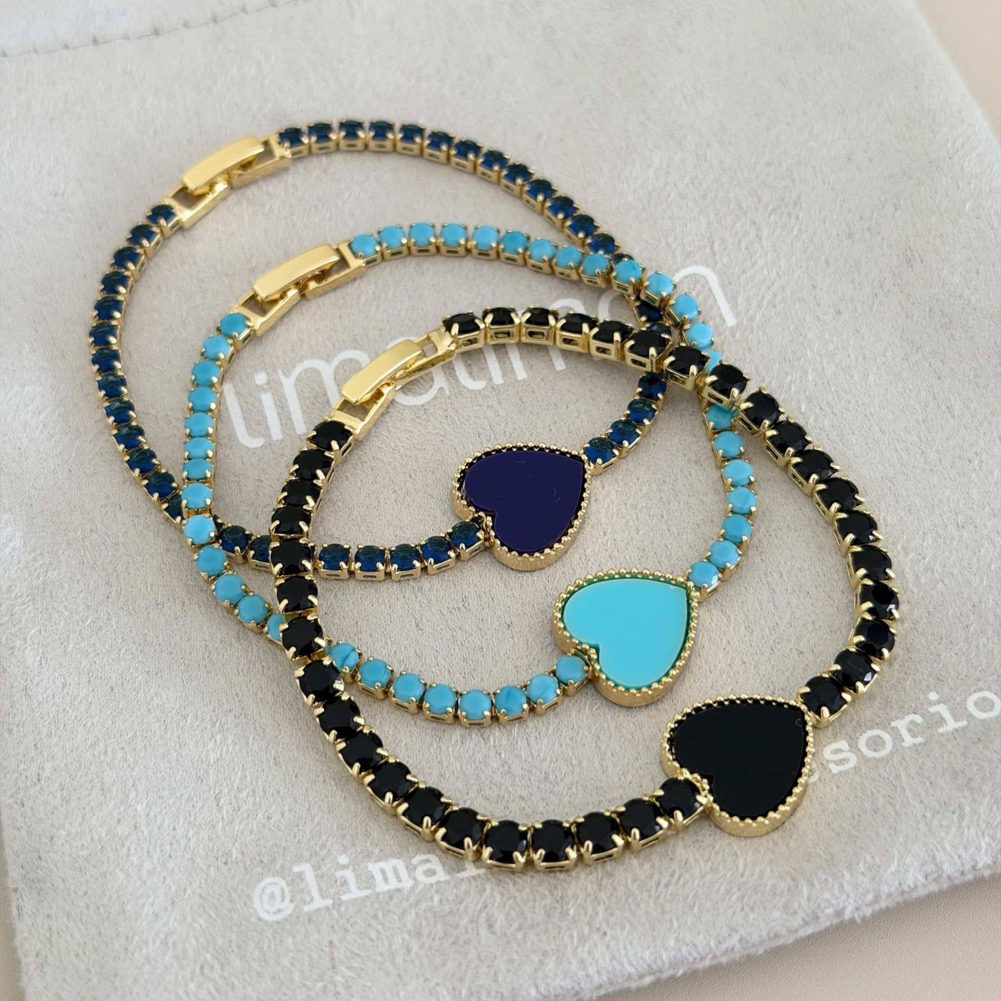 Heart Tennis Bracelet - Bracelet | LimaLimón Store - 5