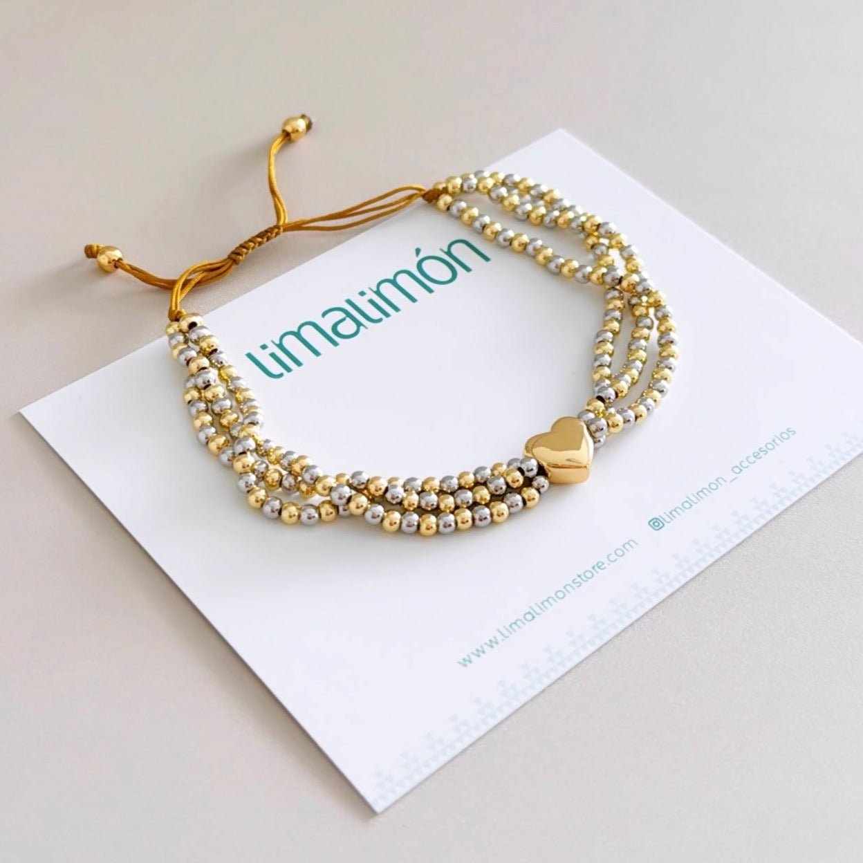 Heart Triple Bracelet - Bracelet | LimaLimón Store - 3