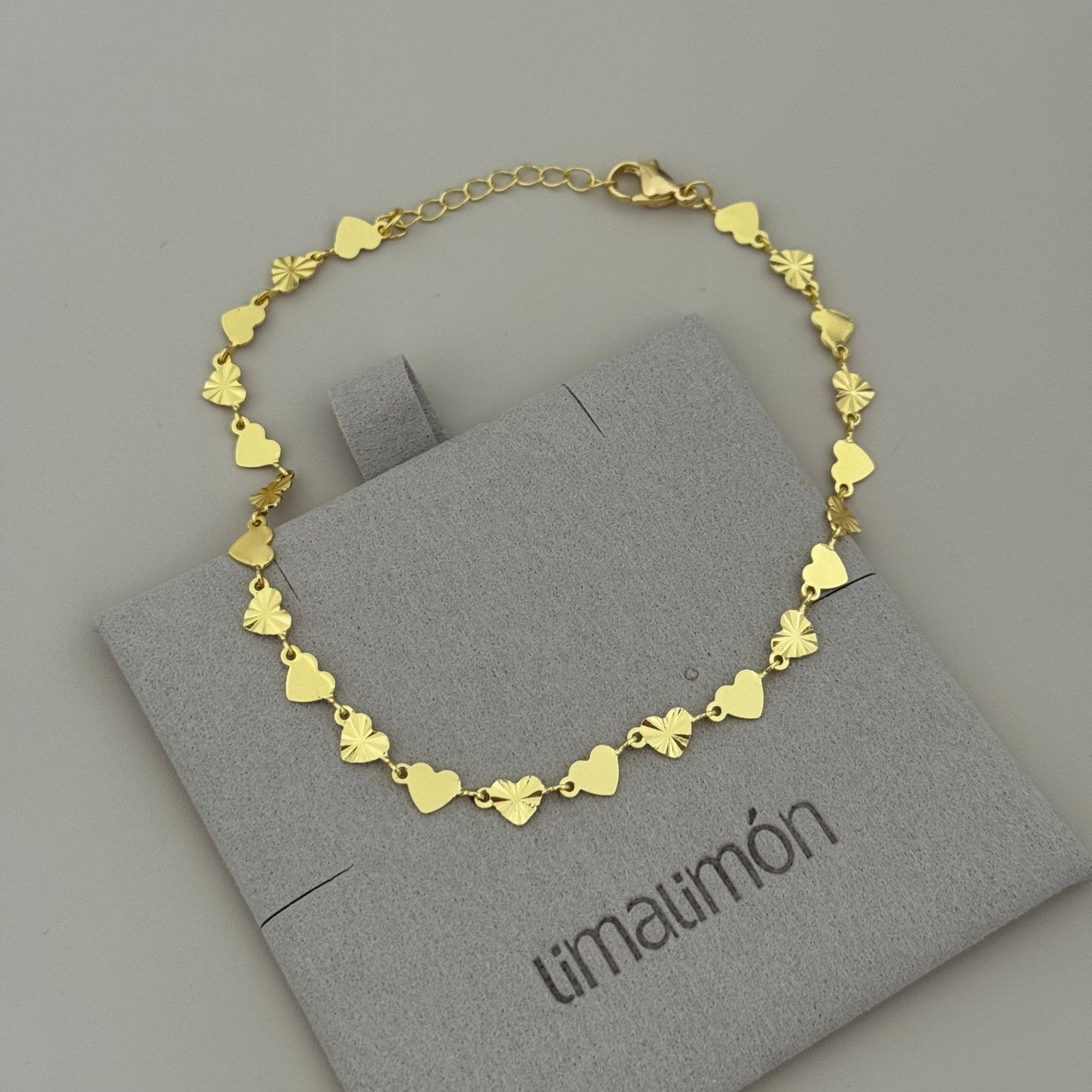 Hearts Anklet - LimaLimón Store