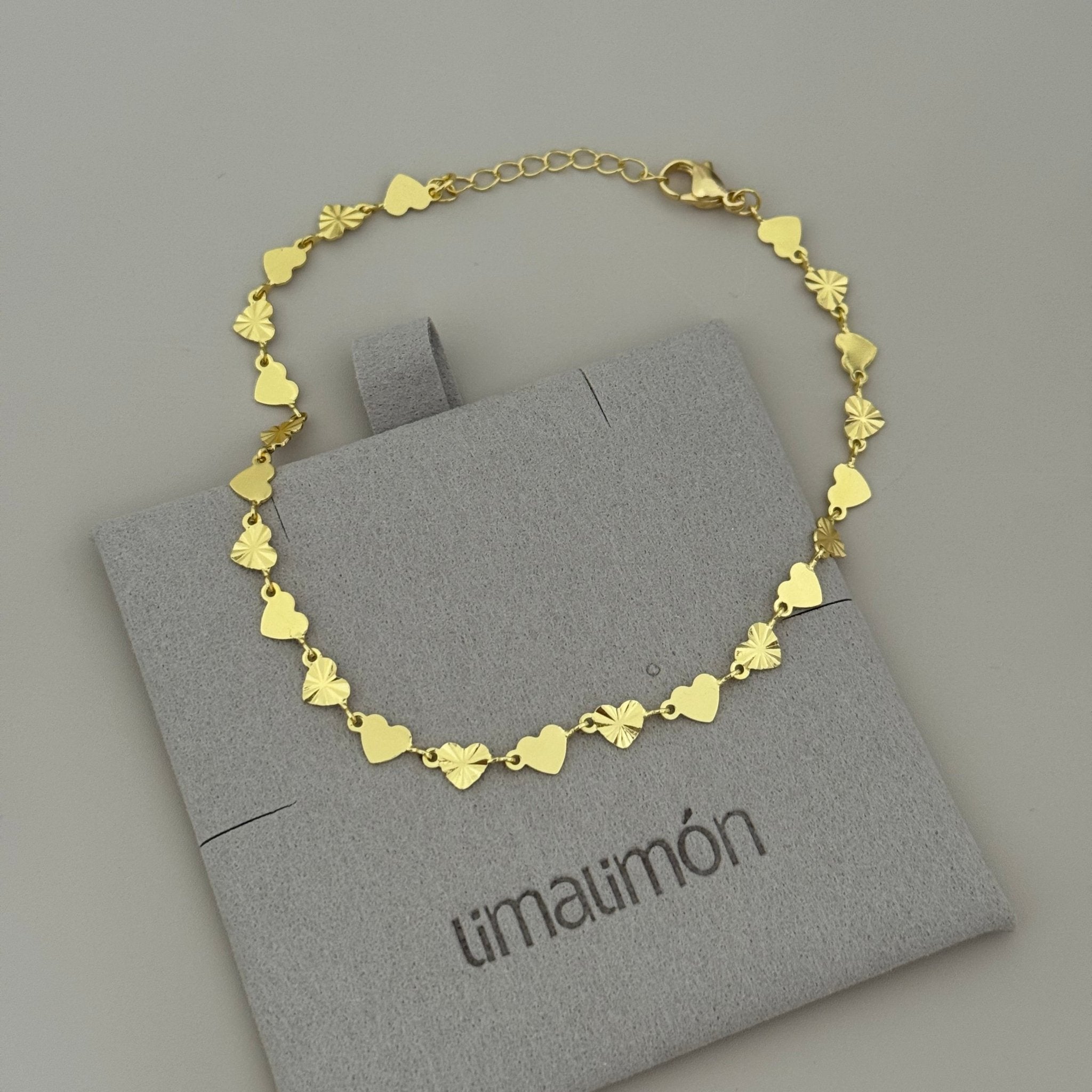 Hearts Anklet - Anklet | LimaLimón Store - 3
