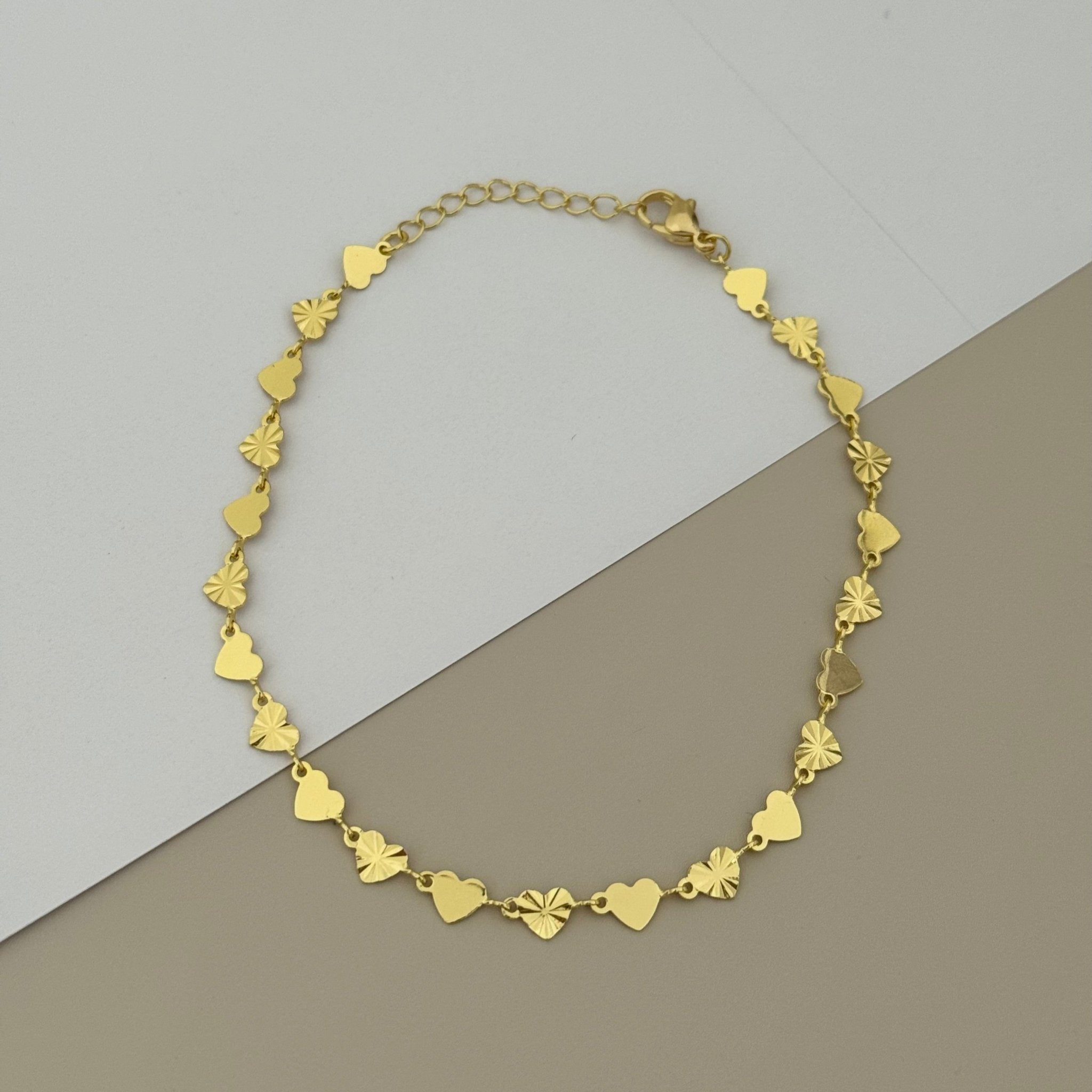 Hearts Anklet - LimaLimón Store
