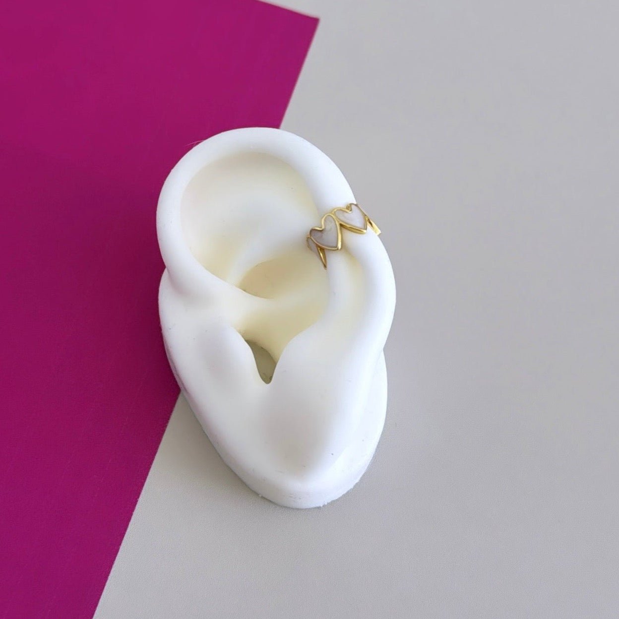 Hearts Ear Cuff - Earring | LimaLimón Store - 6