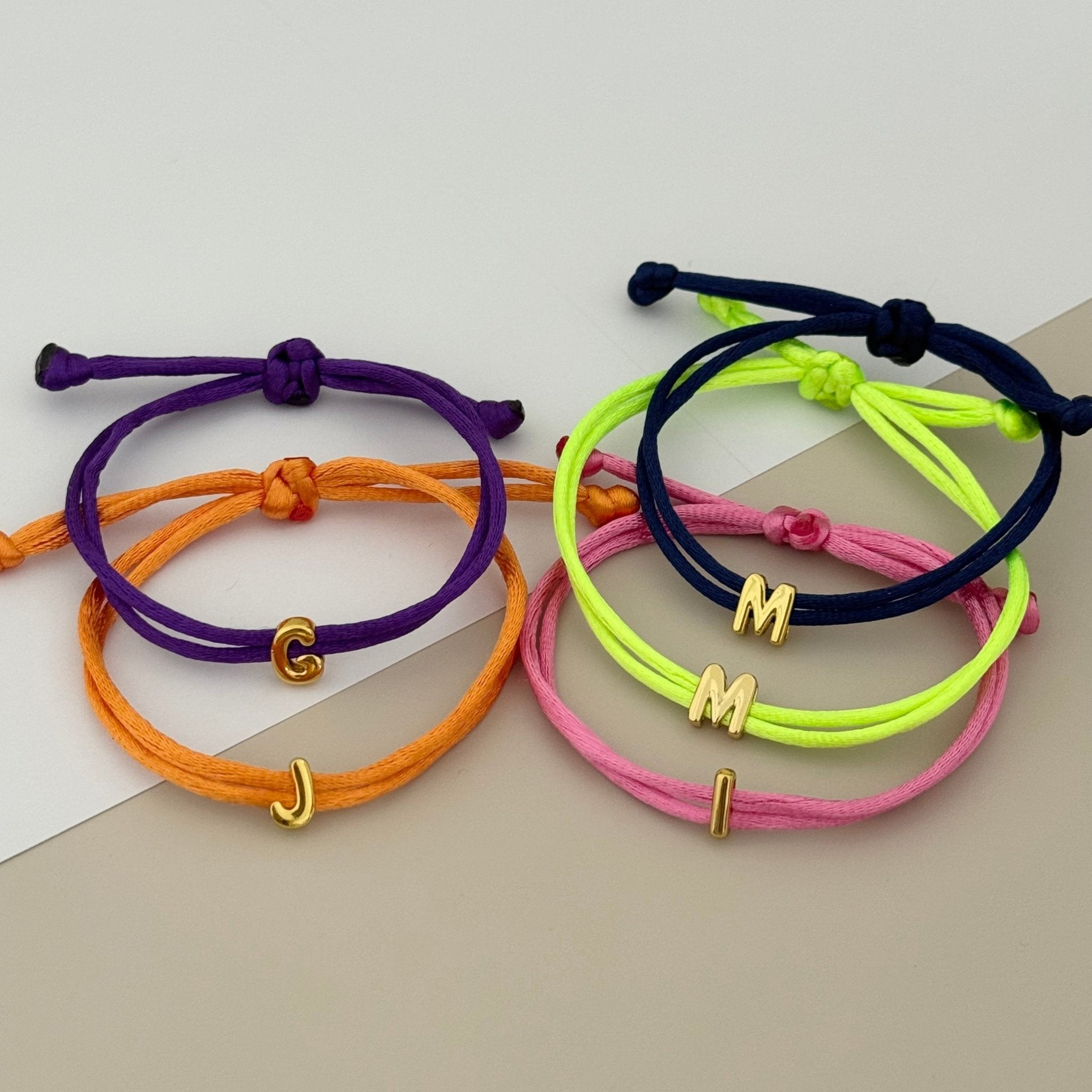 Initial Cord Bracelet - LimaLimón Store
