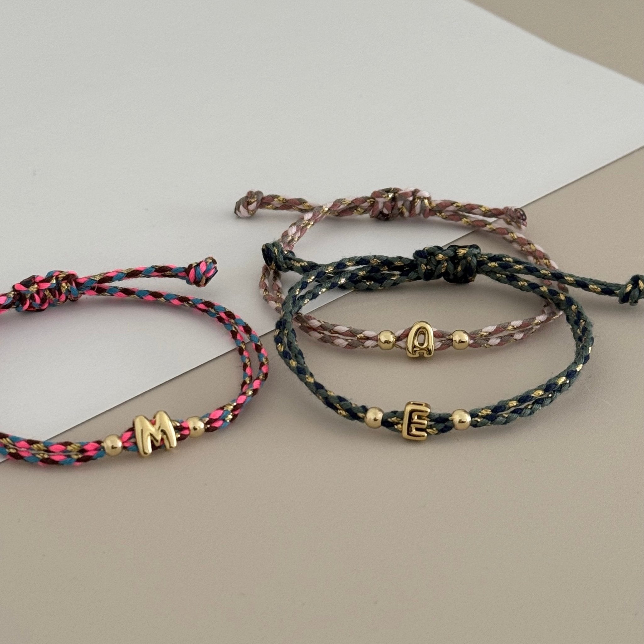 Initial Cord Bracelet - LimaLimón Store