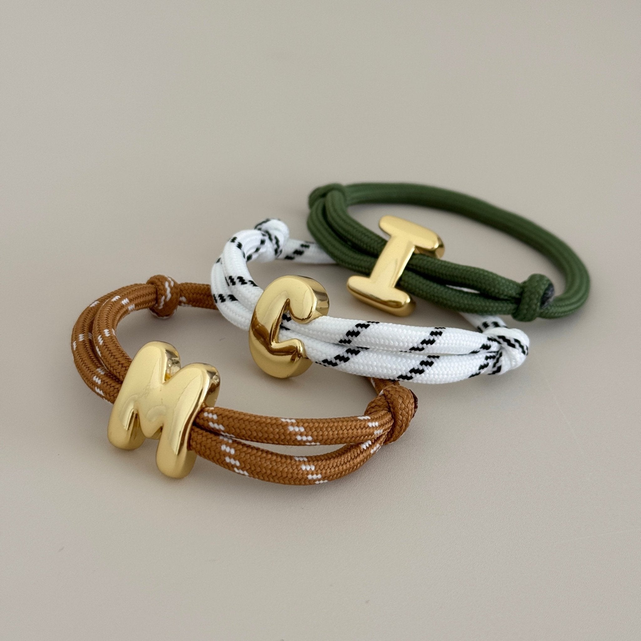 Initial Cord Bracelet - Bracelets | LimaLimón Store - 1