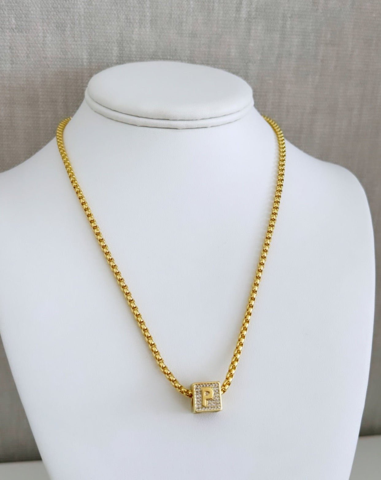 Initial Gold Necklace - LimaLimón Store