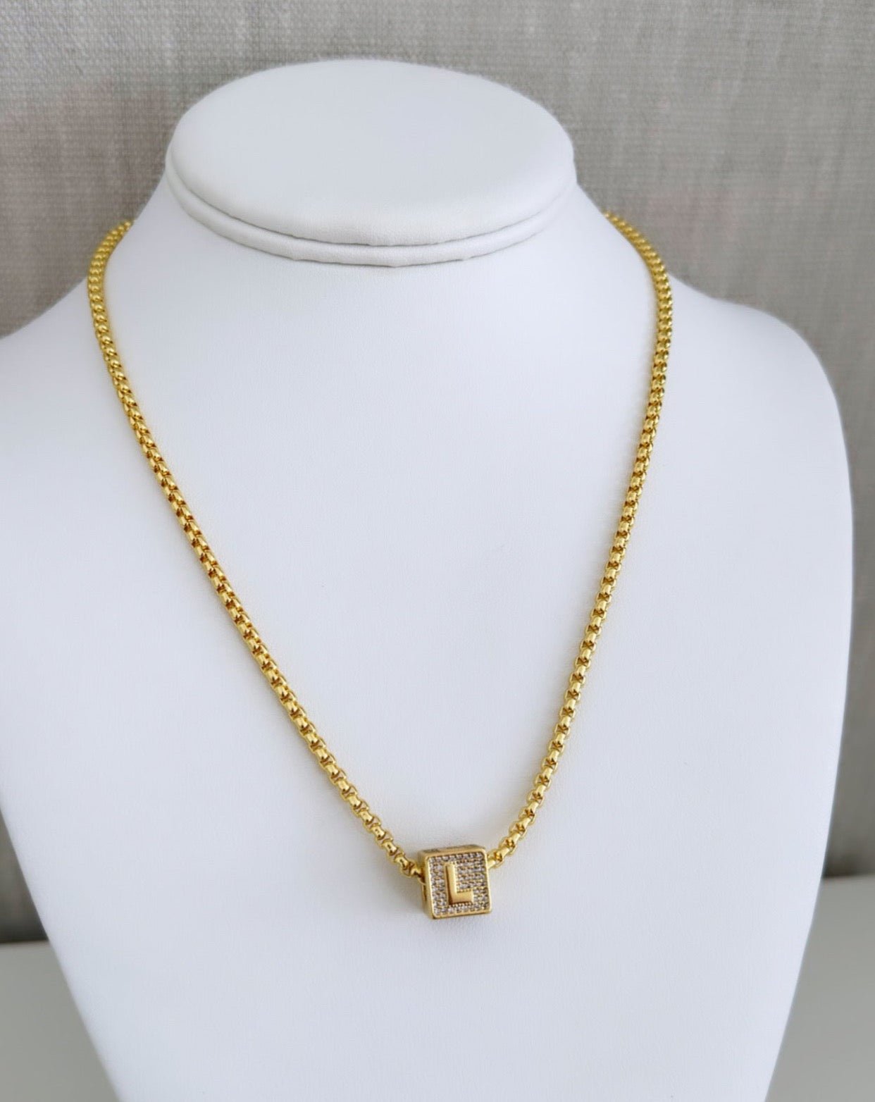 Initial Gold Necklace - LimaLimón Store