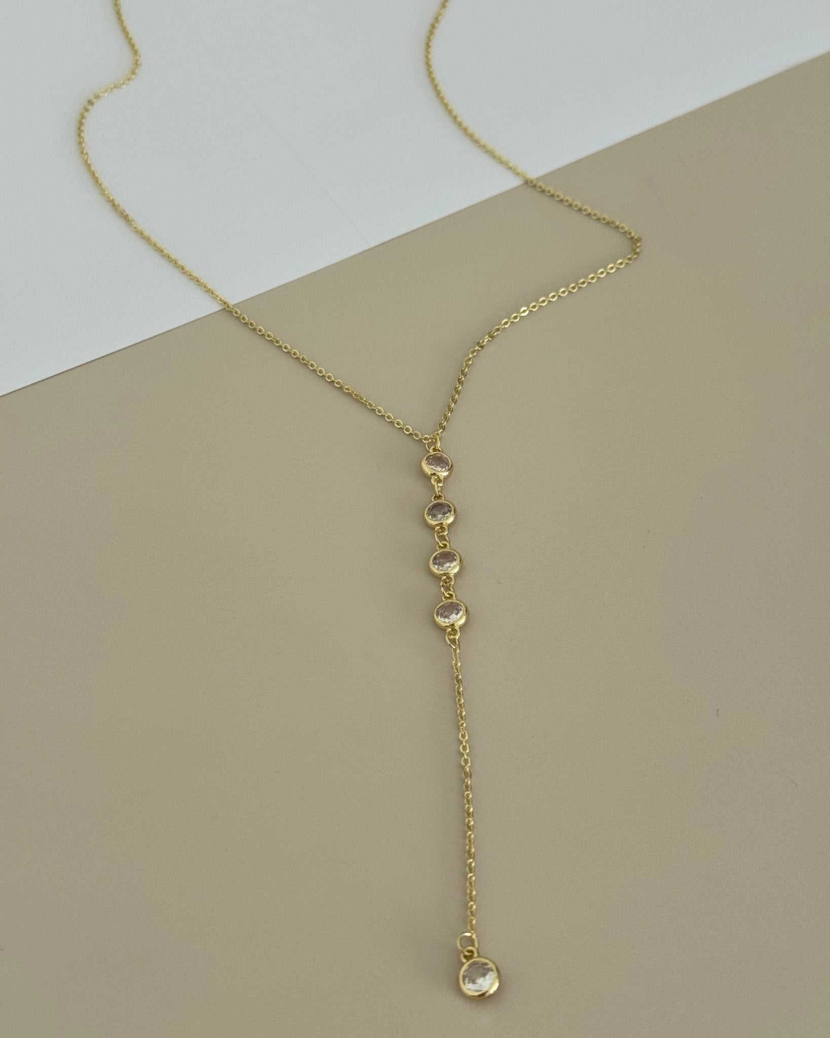 Long Zirconia Necklace - LimaLimón Store