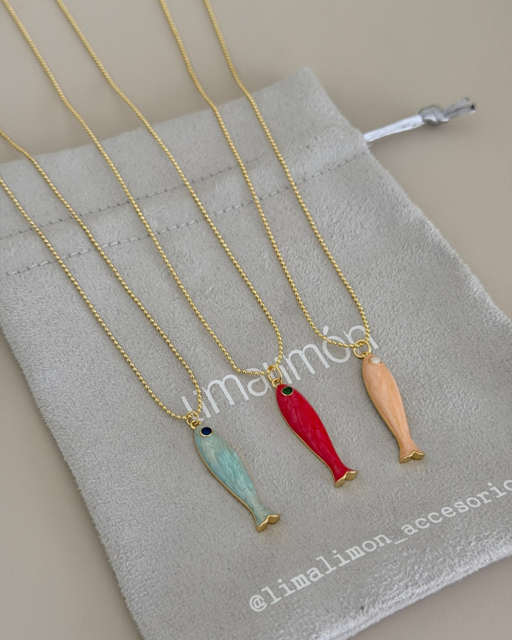 Lucky Fish Necklace - Necklaces | LimaLimón Store - 6