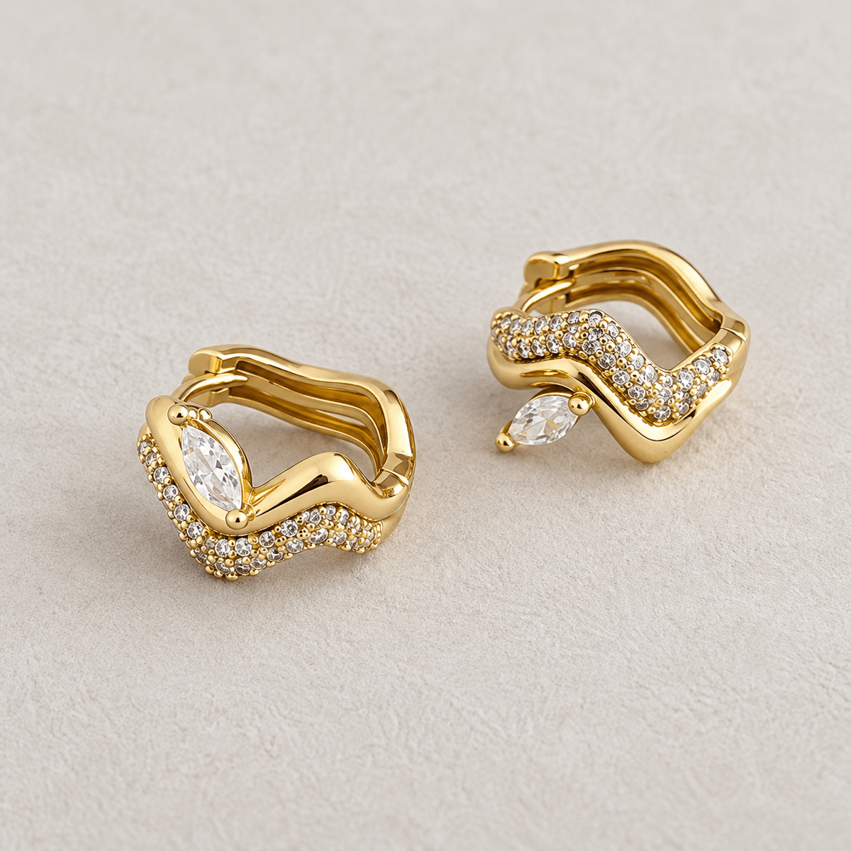 Marquise Wave Earrings - Earring | LimaLimón Store - 1