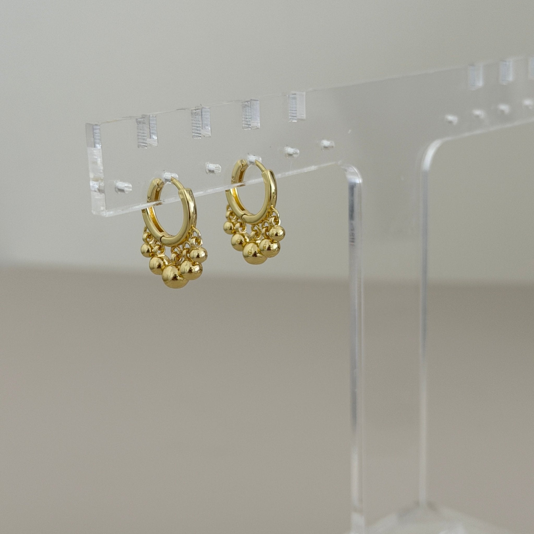 Mini Beaded Hoop Earrings - Earring | LimaLimón Store - 2