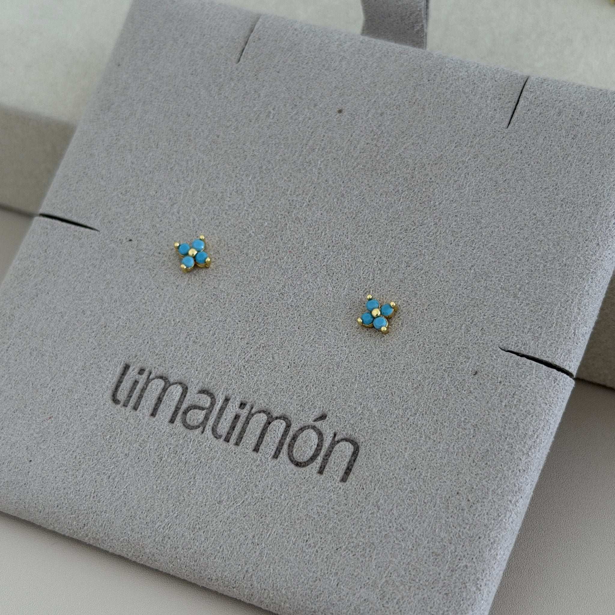 Mini Clover Stud Earrings - Earring | LimaLimón Store - 5