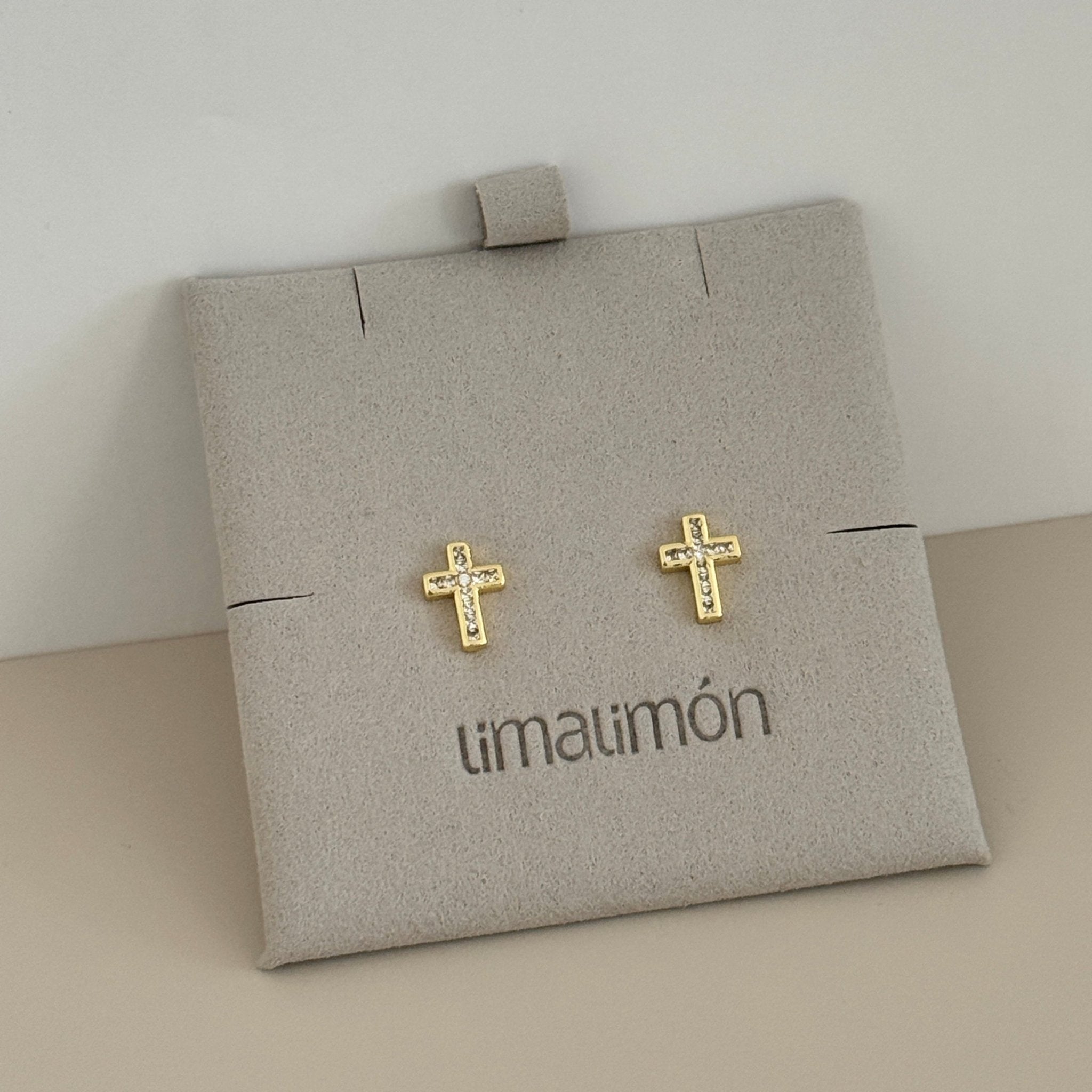 Mini Cross Studs - Earring | LimaLimón Store - 2