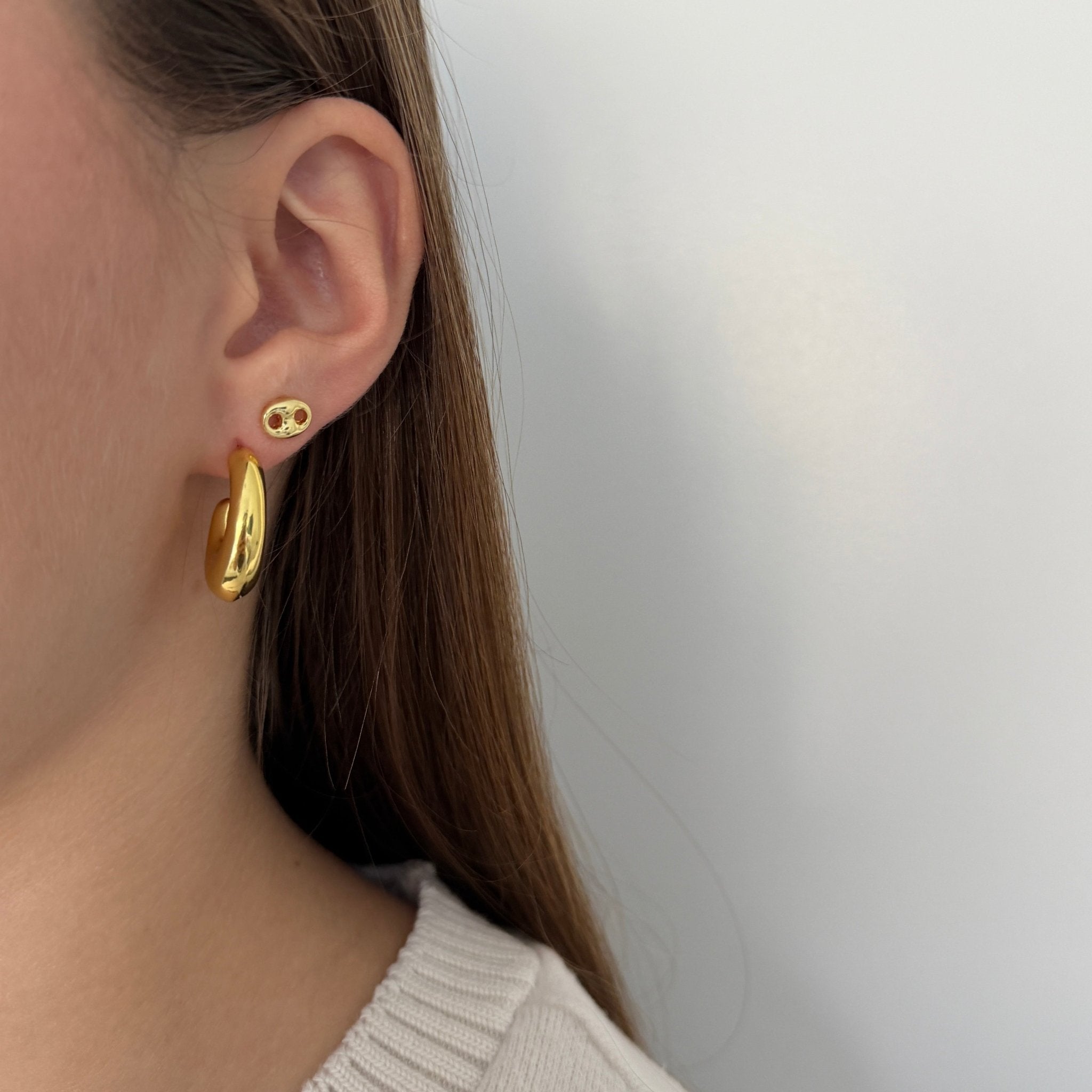 Mini Link Stud Earrings - Earring | LimaLimón Store - 2