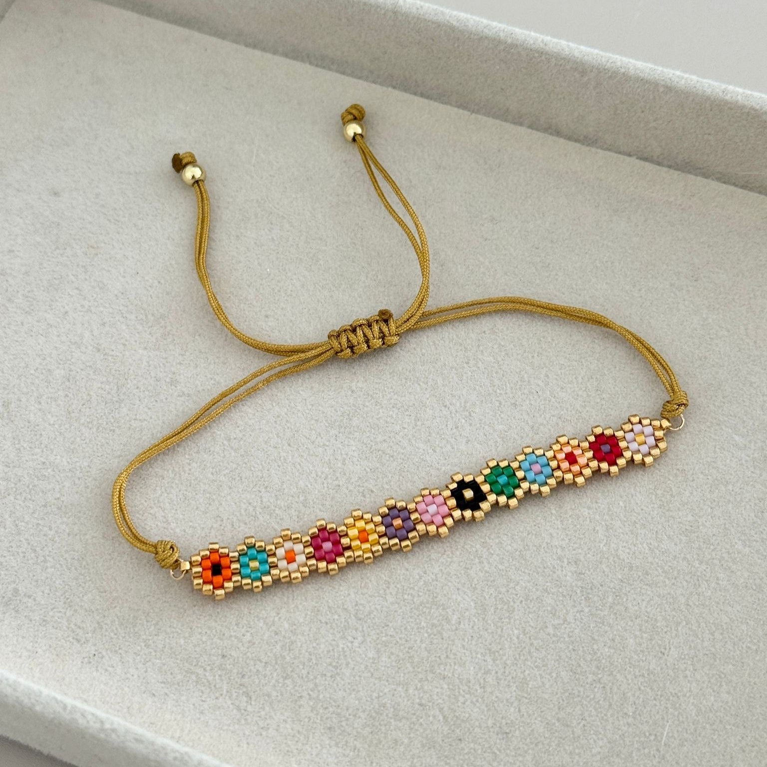 Miyuki Rainbow Flower Bracelet - Bracelets | LimaLimón Store - 2