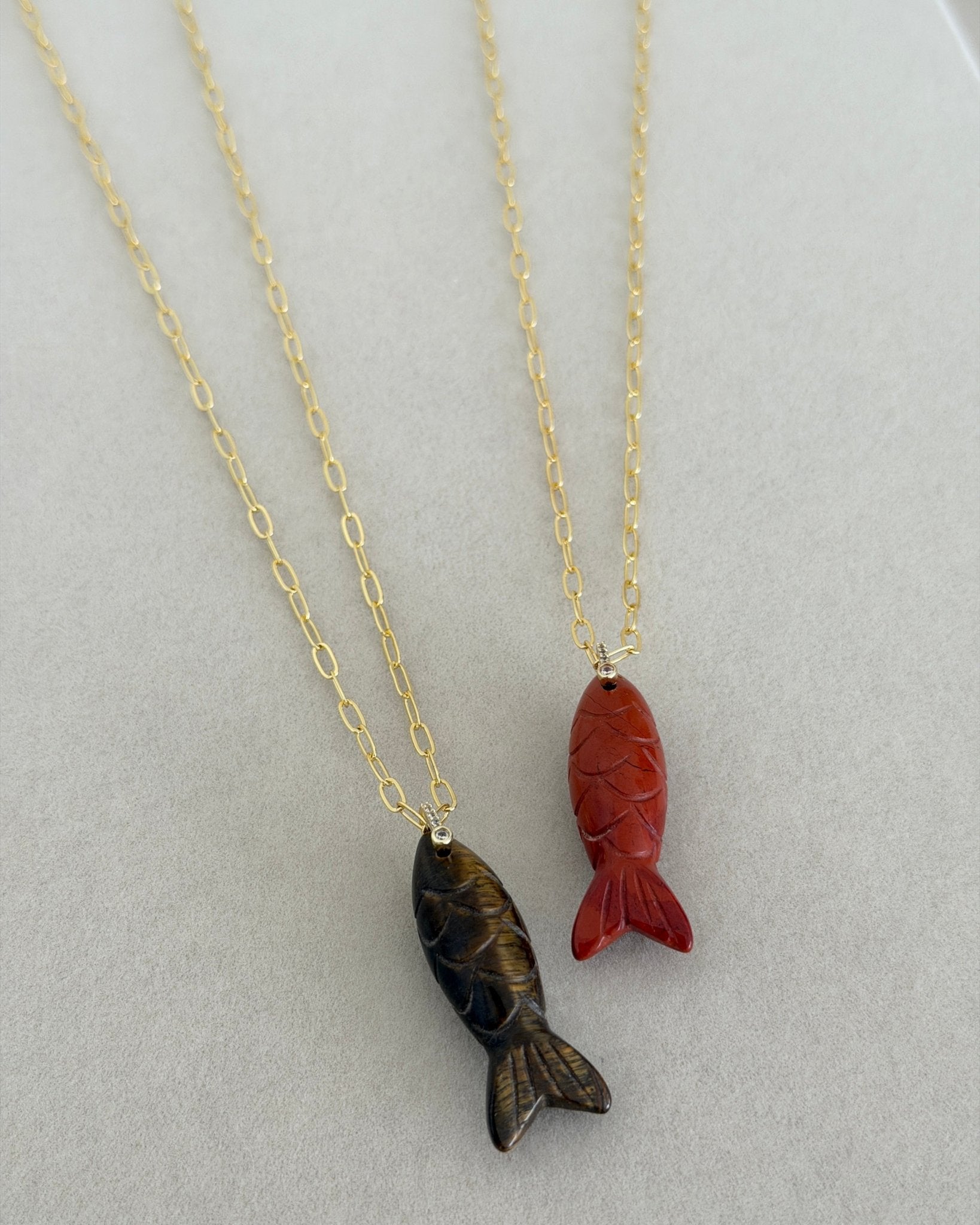 Ocean Fish Charm Necklace - Necklaces | LimaLimón Store - 1