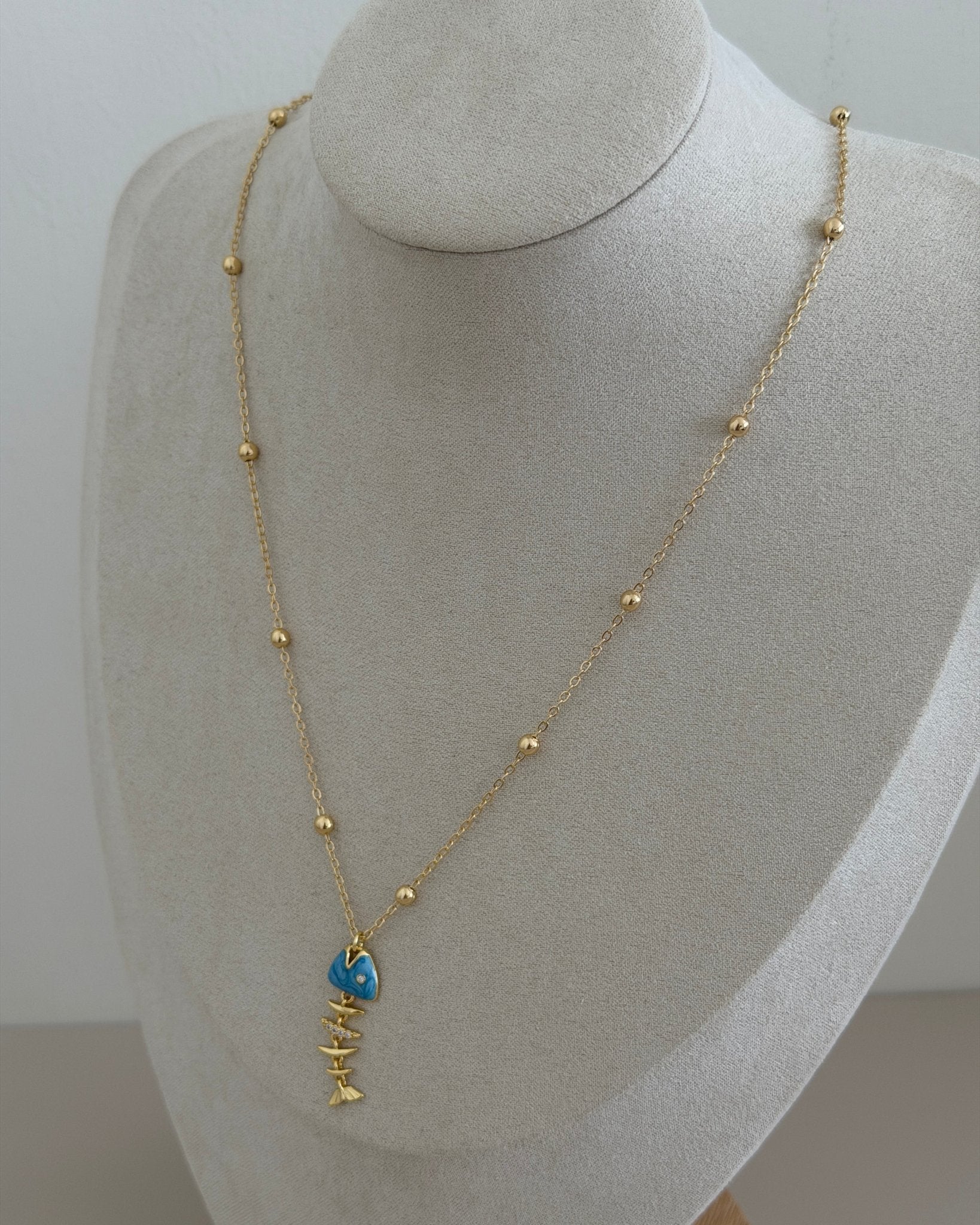 Ocean Muse Fishbone Necklace - Necklace | LimaLimón Store - 4