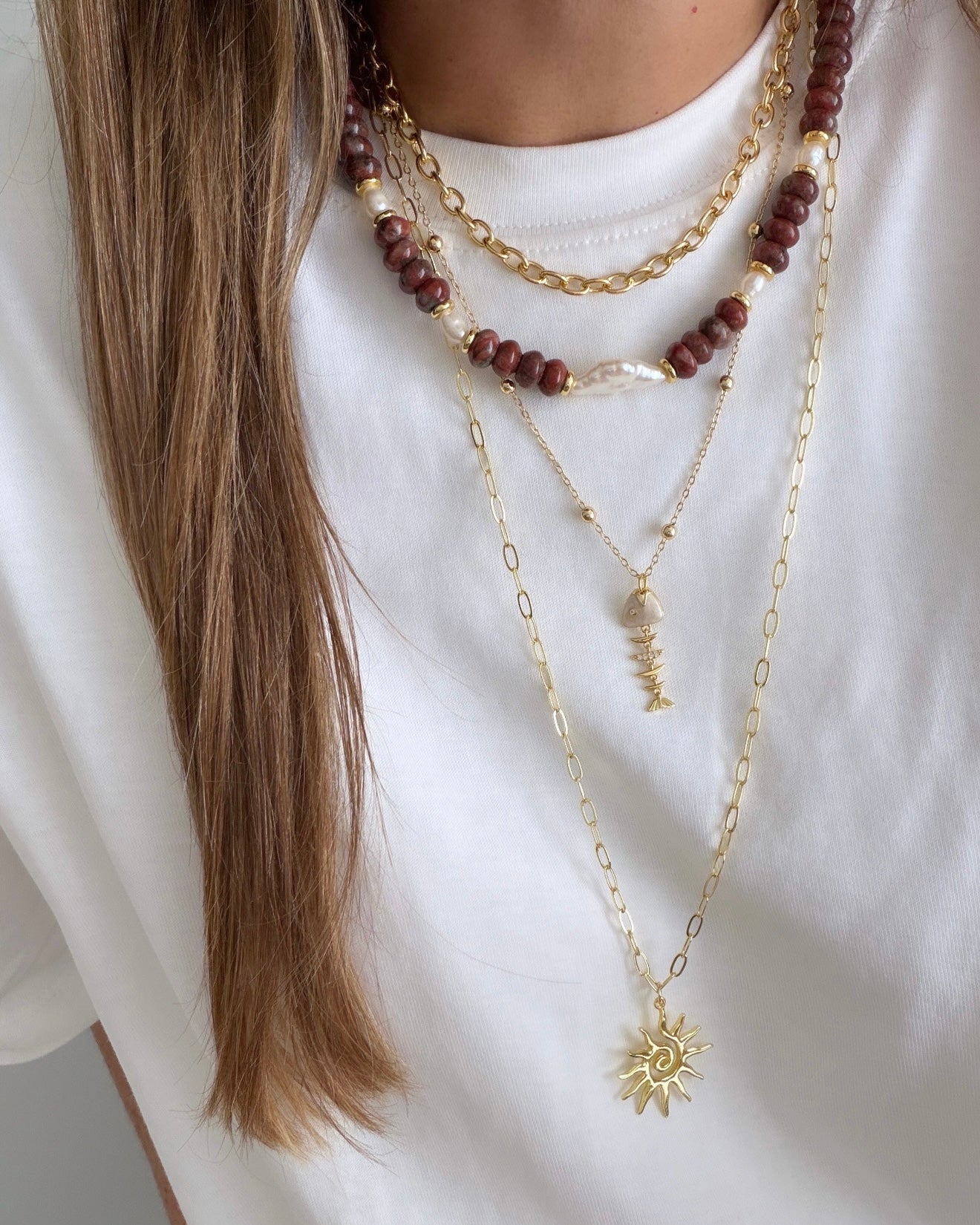 Ocean Muse Fishbone Necklace - Necklace | LimaLimón Store - 4