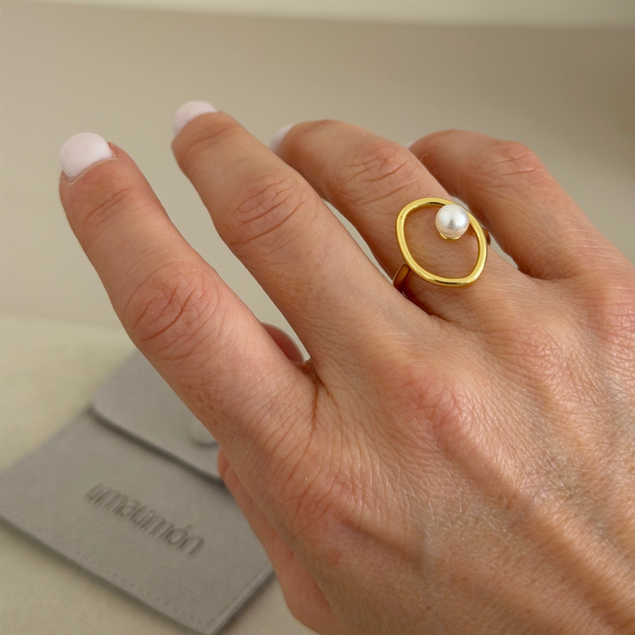 Orbit Pearl Adjustable Ring - ring jewelry | LimaLimón Store - 2