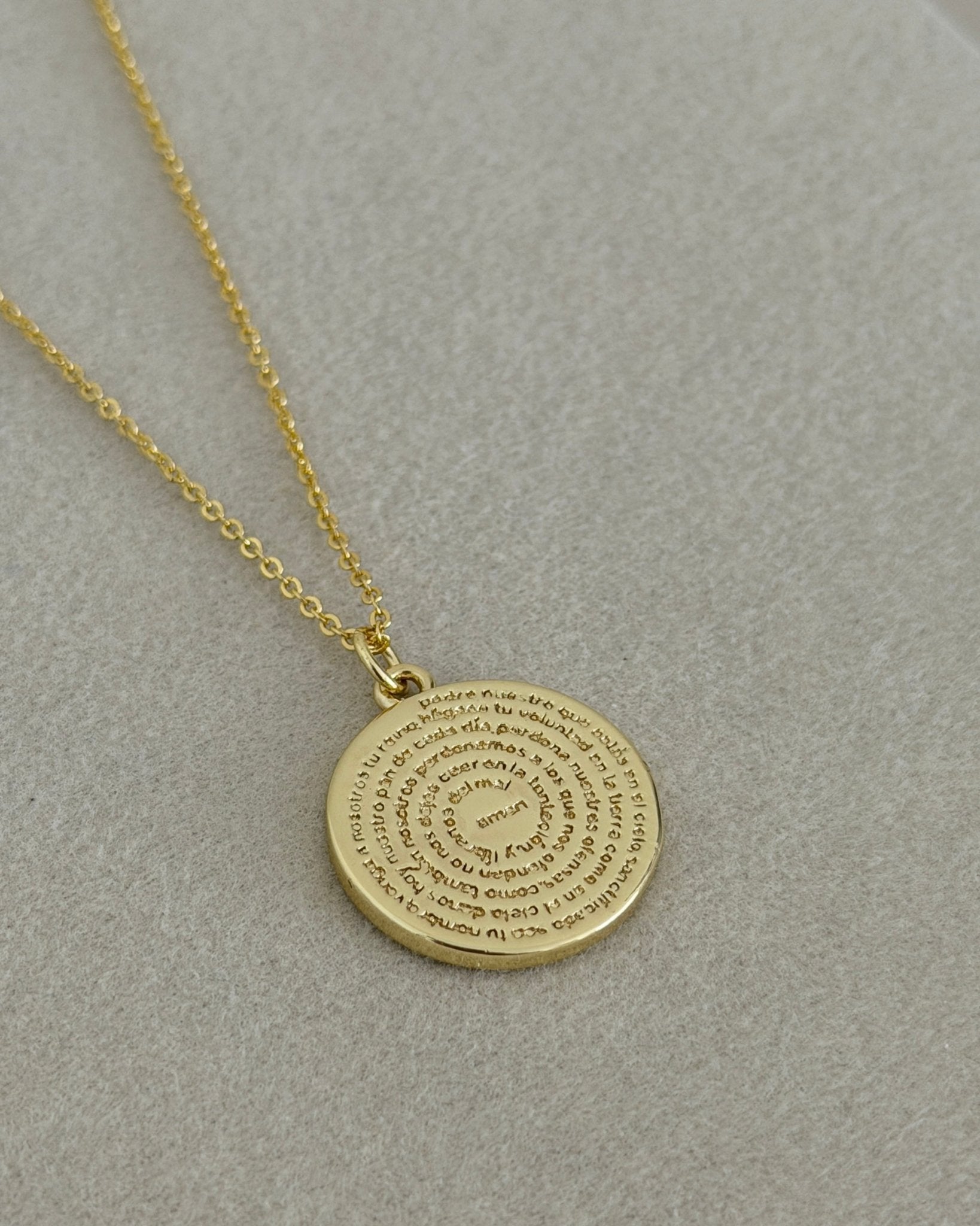 Our Father Medallion Necklace - Necklace | LimaLimón Store - 2