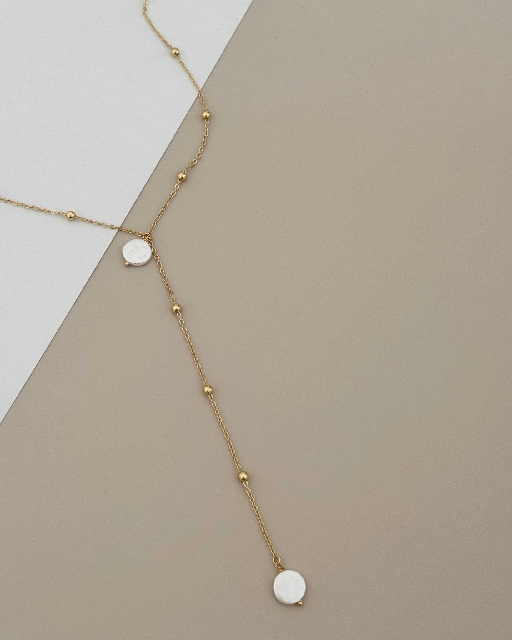 Pearl Long Necklace - LimaLimón Store