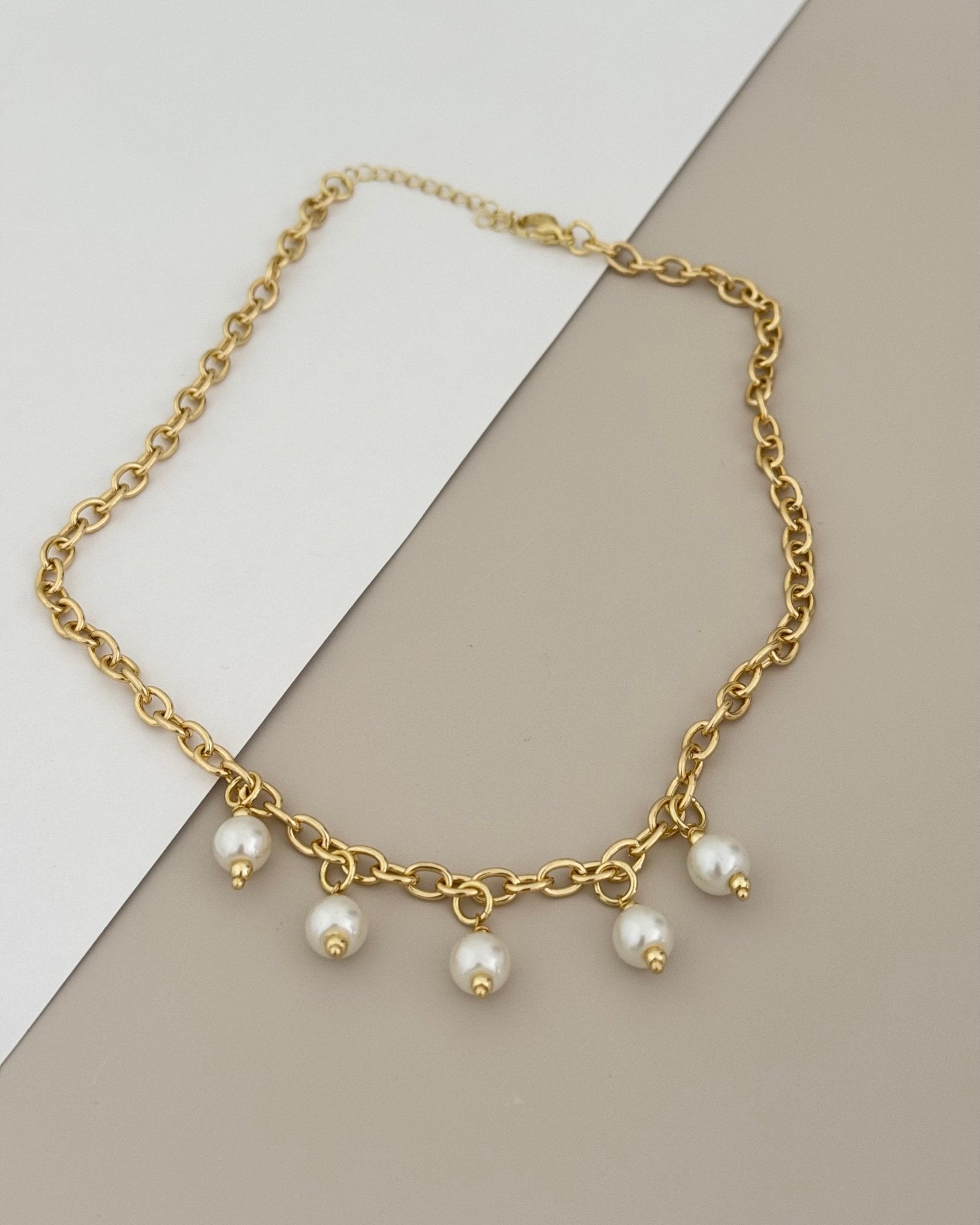 Pearls Chain Necklace - LimaLimón Store