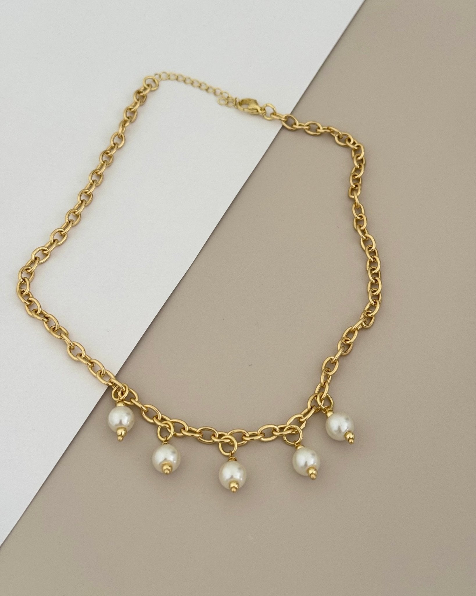 Pearls Chain Necklace - LimaLimón Store