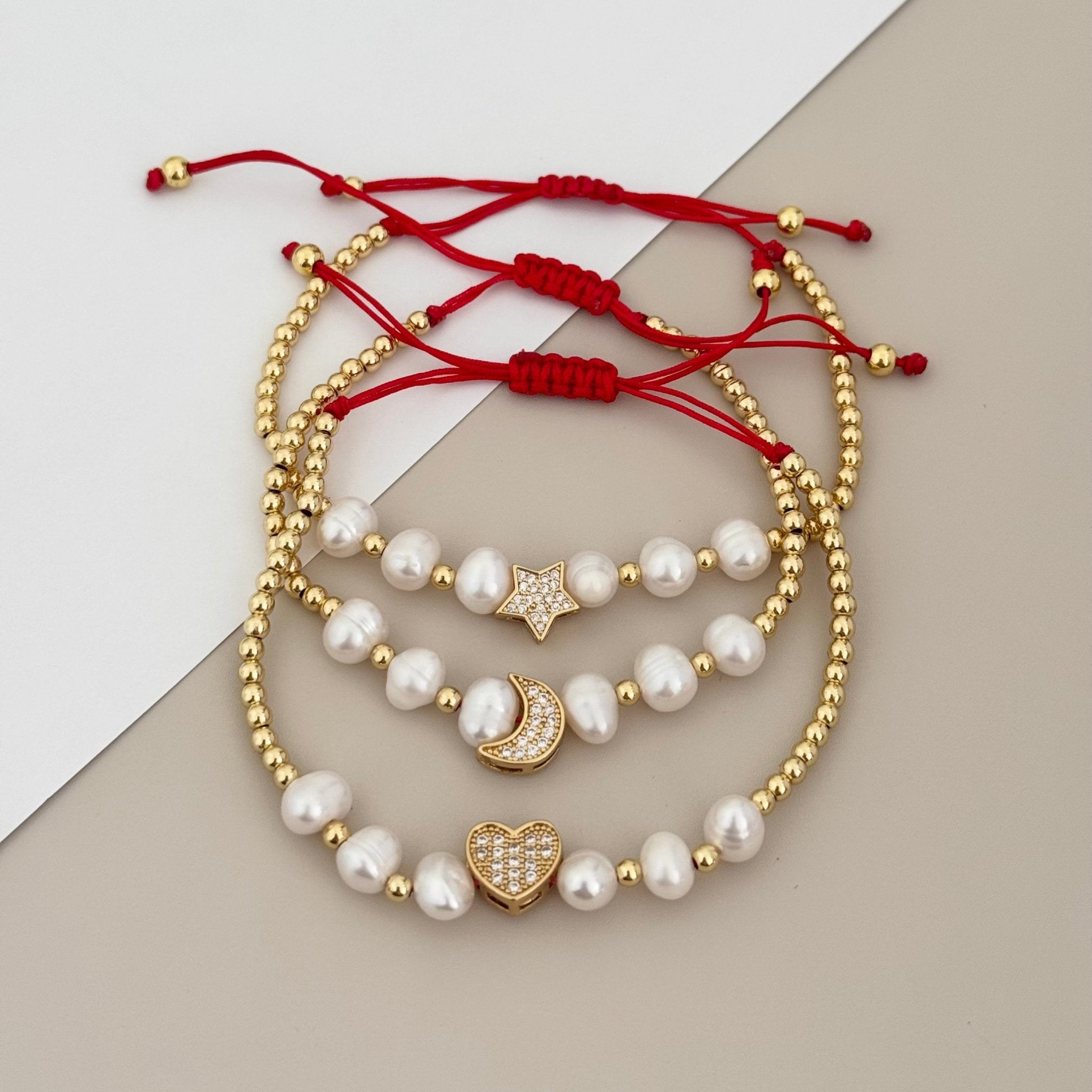 Pearls Cord Bracelet - LimaLimón Store