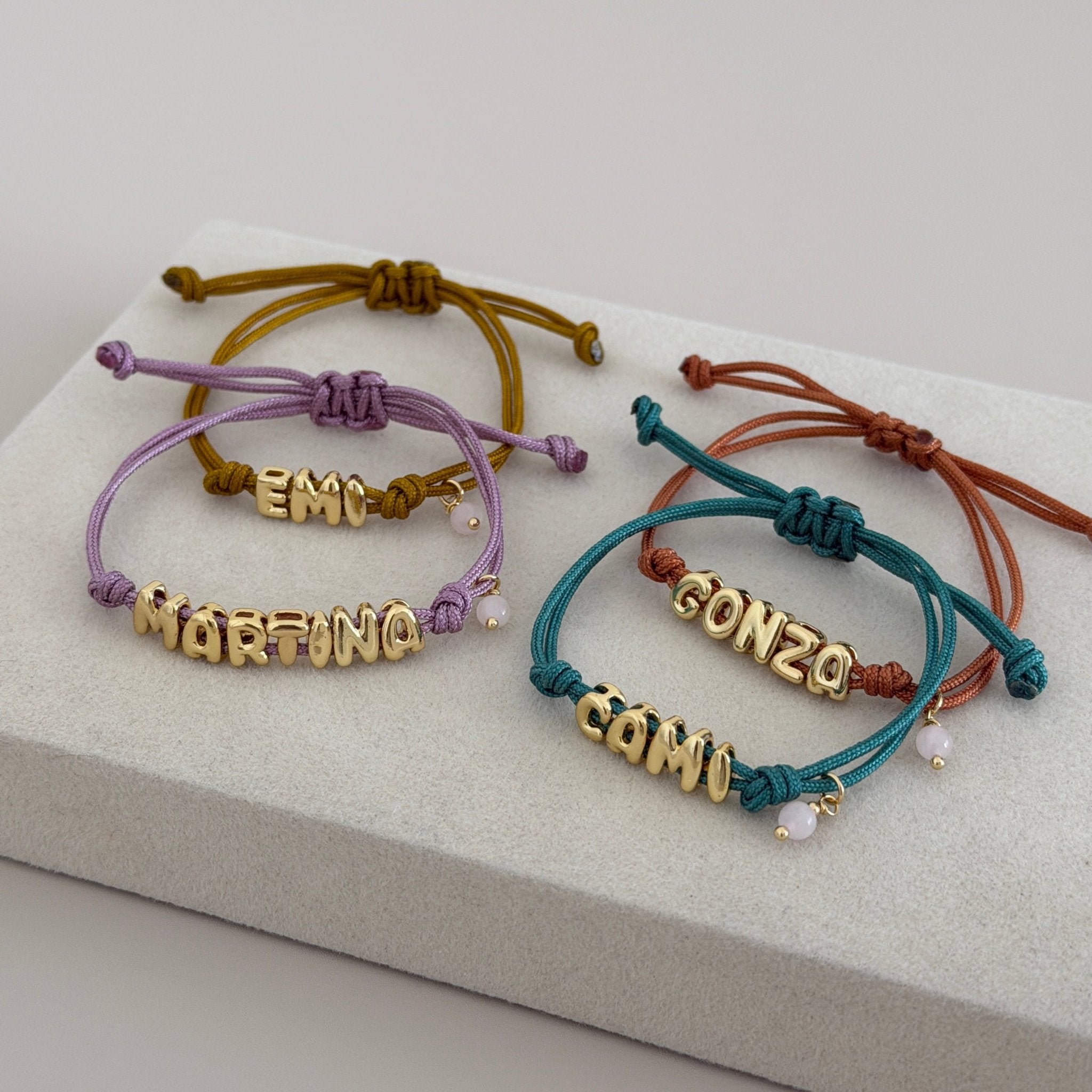 Personalized Cord Bracelet - Custom Necklace | LimaLimón Store - 1