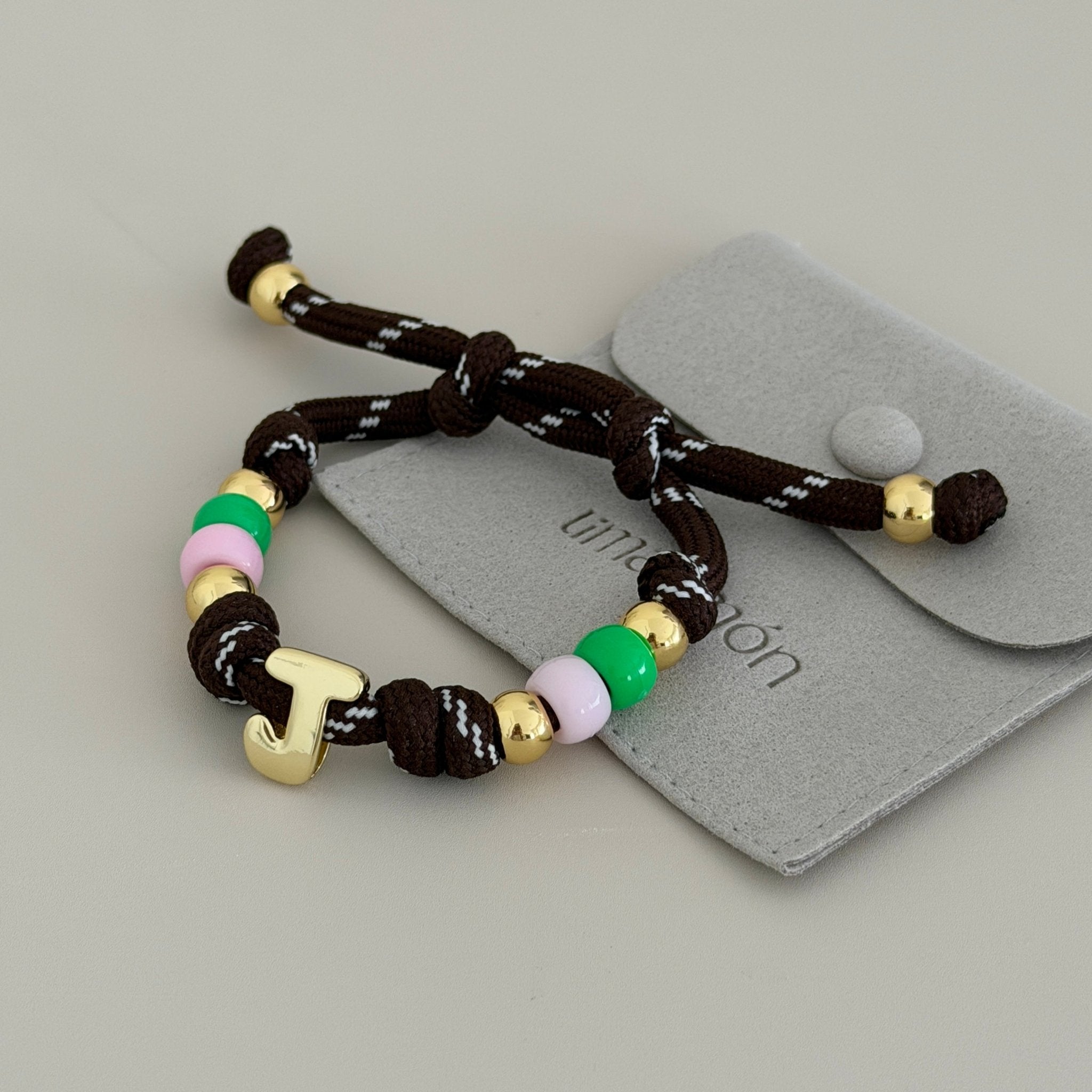 Personalized Initial Cord Bracelet - Bracelet | LimaLimón Store - 4