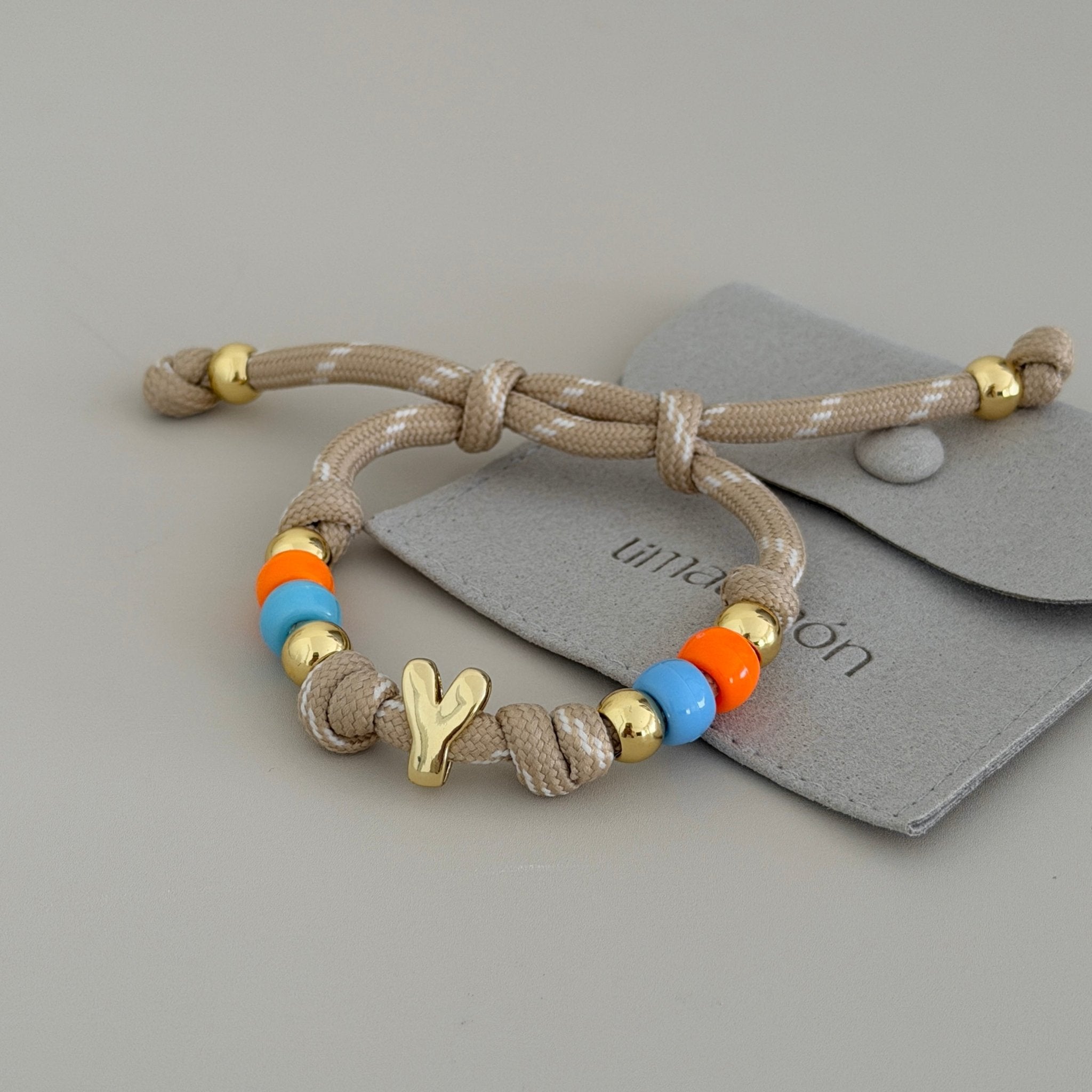 Personalized Initial Cord Bracelet - Bracelet | LimaLimón Store - 2