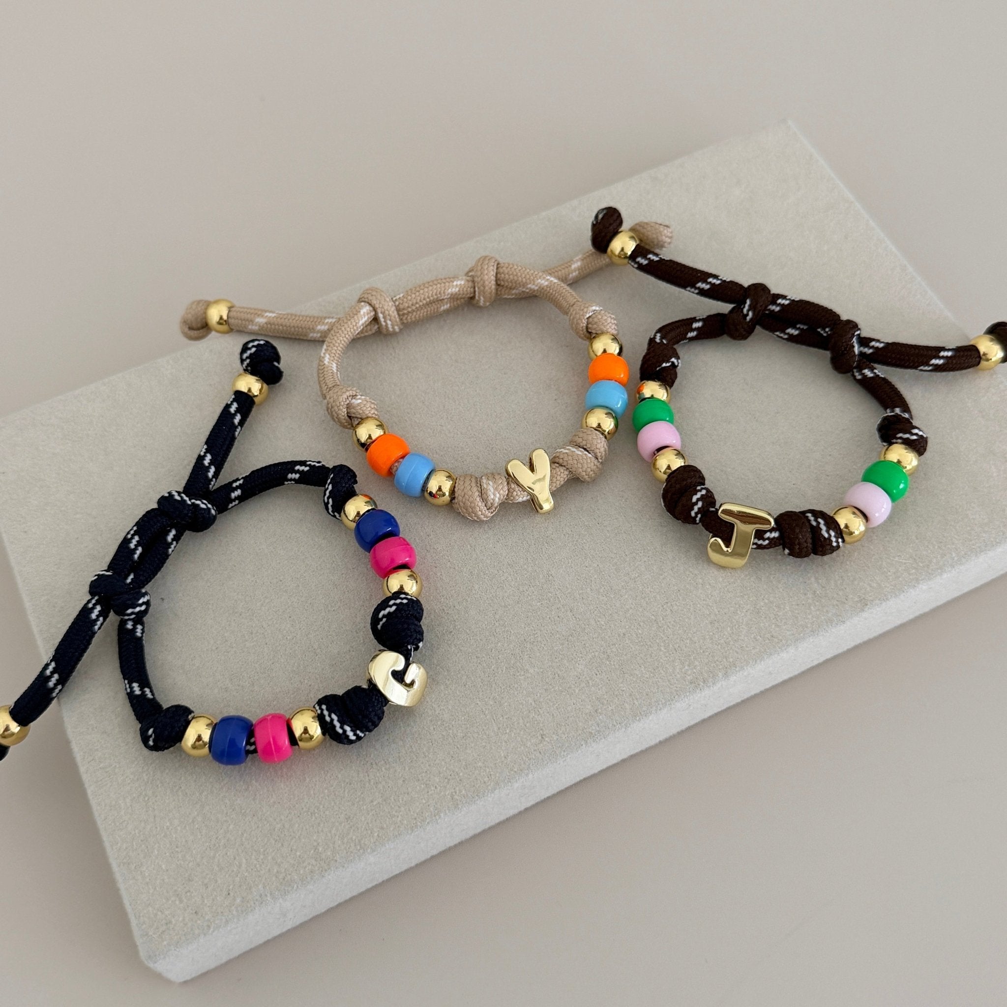 Personalized Initial Cord Bracelet - Bracelet | LimaLimón Store - 7