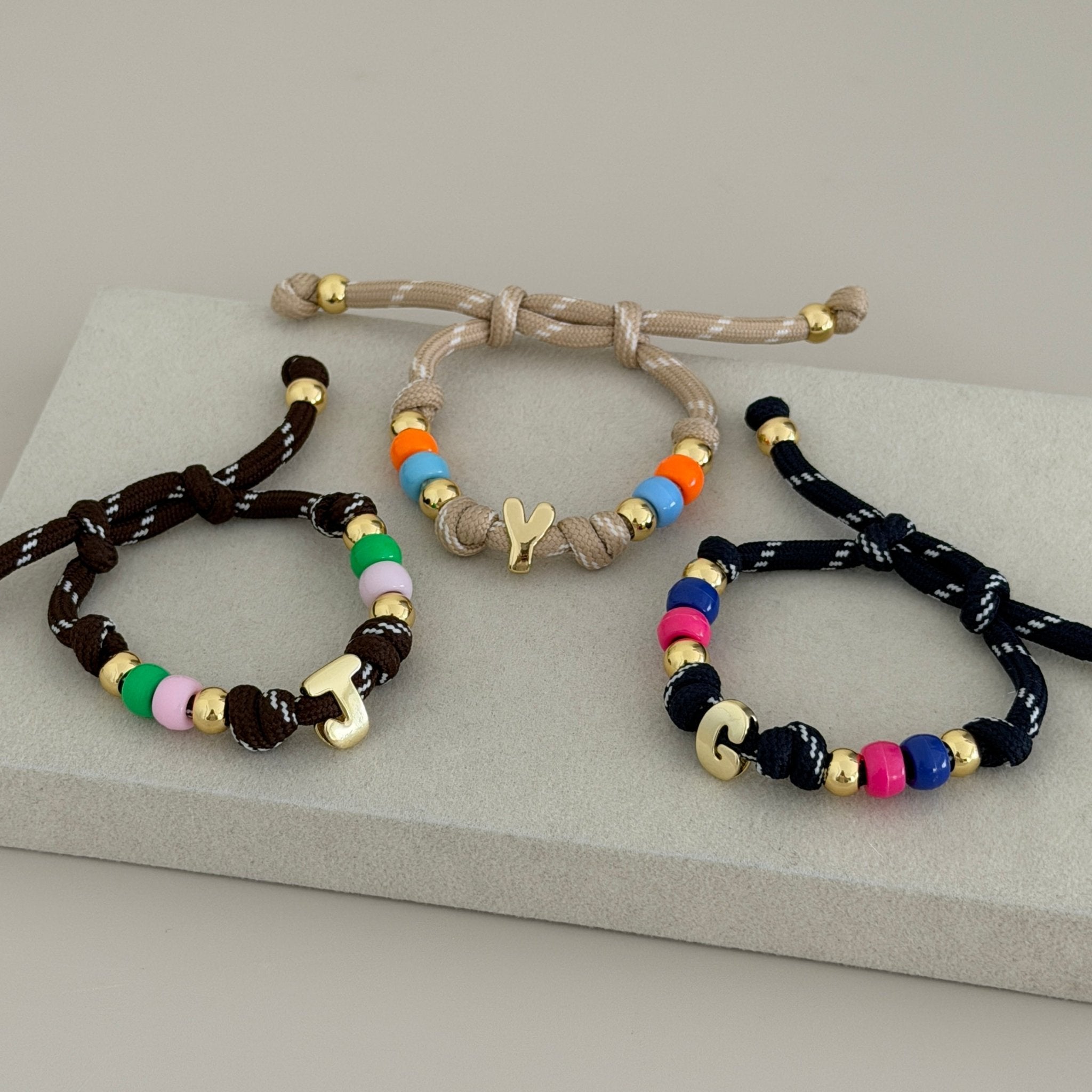 Personalized Initial Cord Bracelet - Bracelet | LimaLimón Store - 5