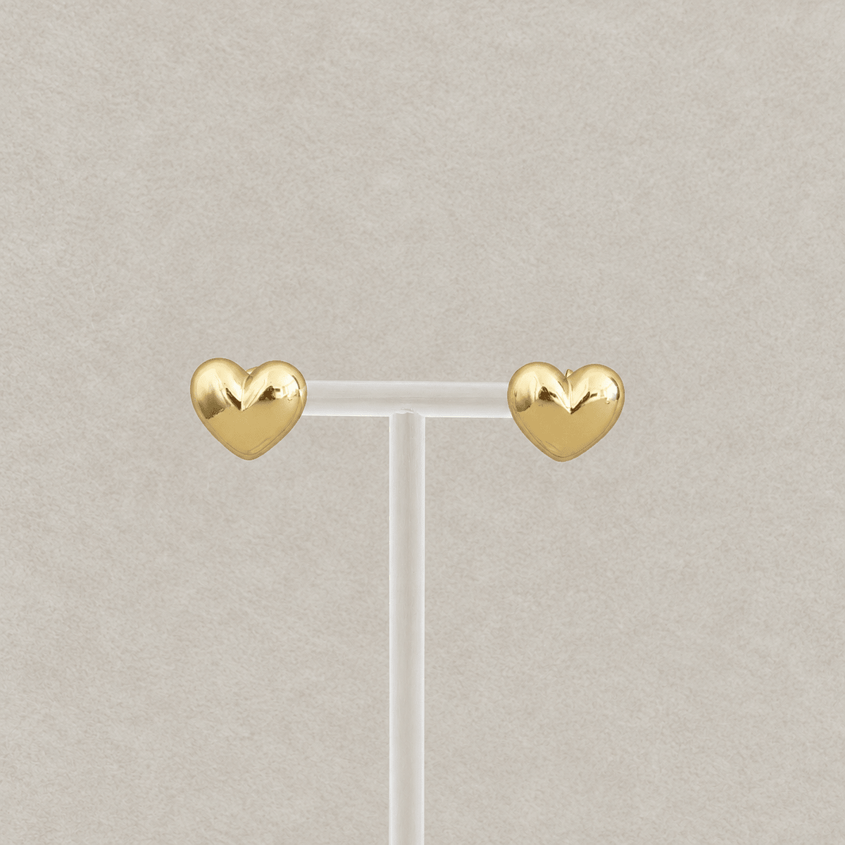 Puffy Heart Stud Earrings - Earring | LimaLimón Store - 2