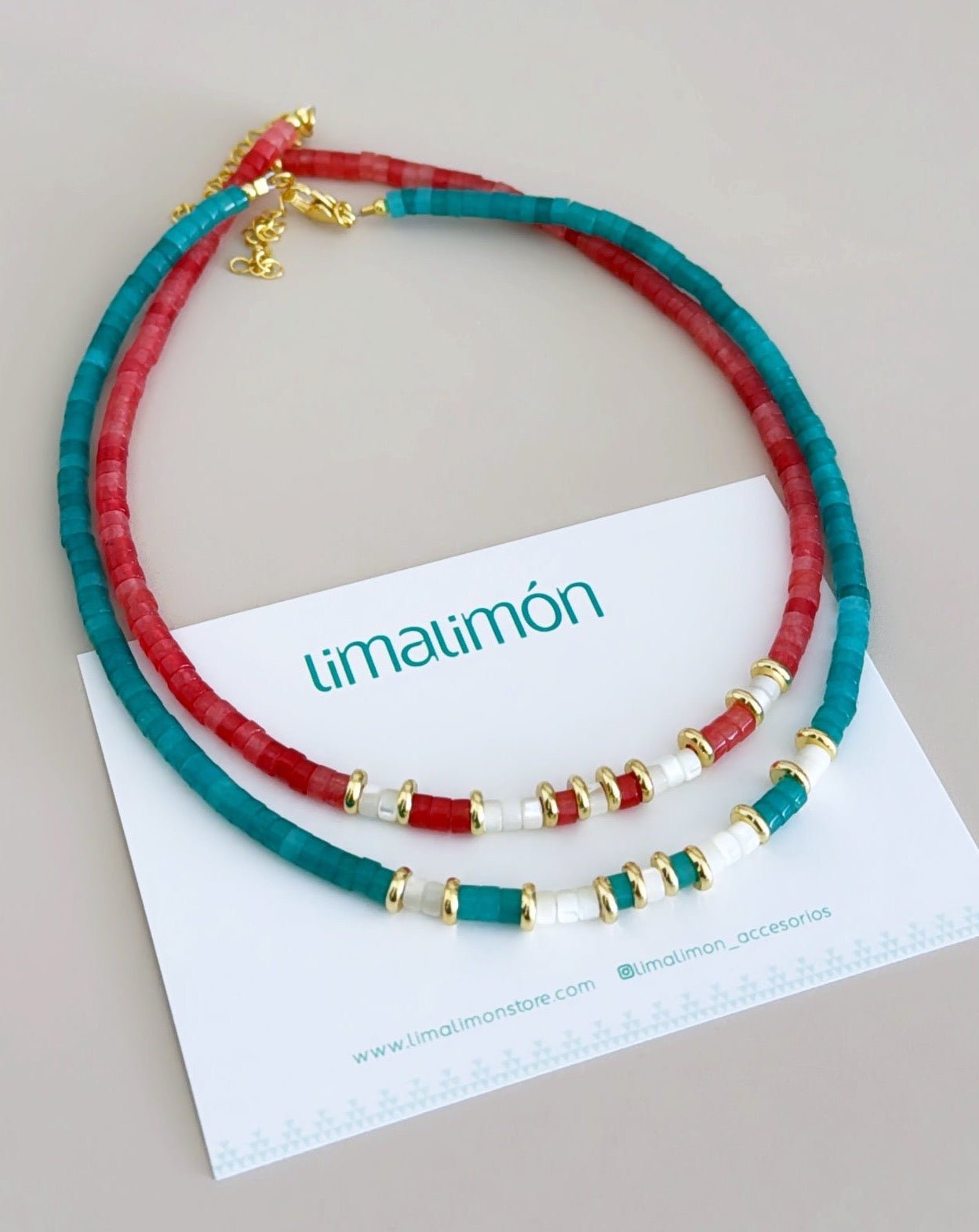 Pukas and Pearls Necklace - LimaLimón Store