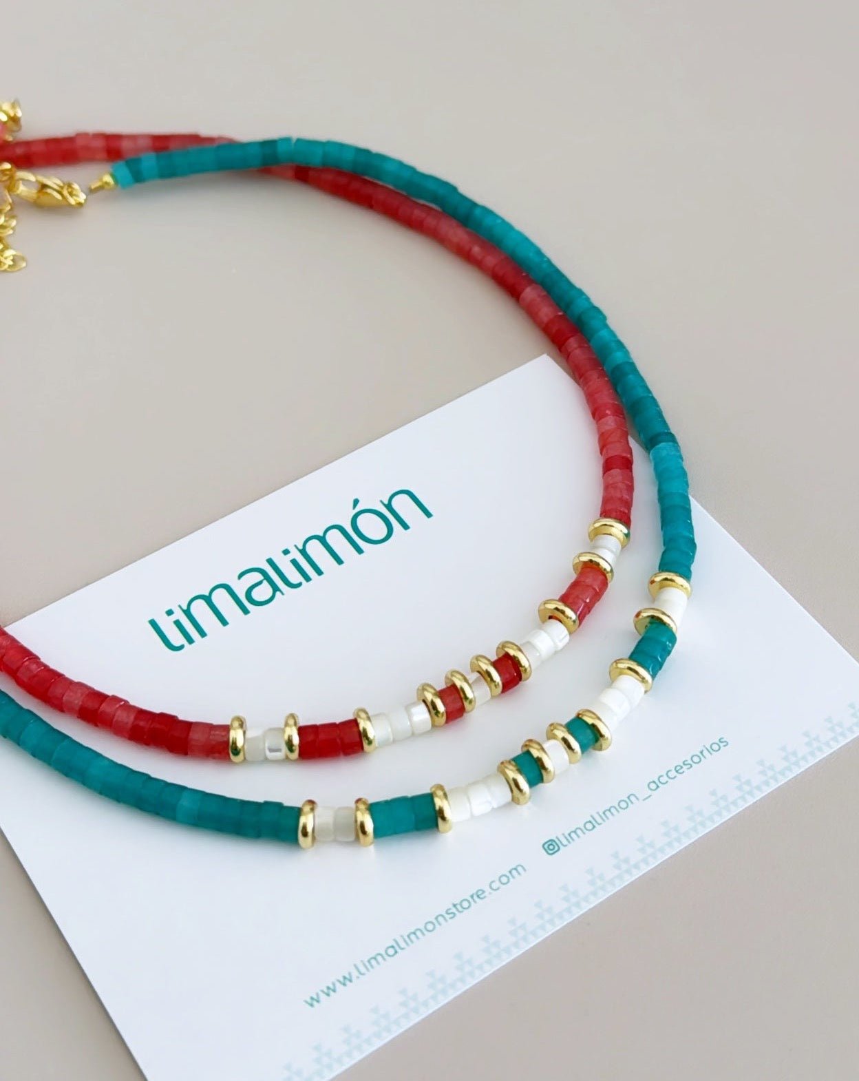 Pukas and Pearls Necklace - LimaLimón Store