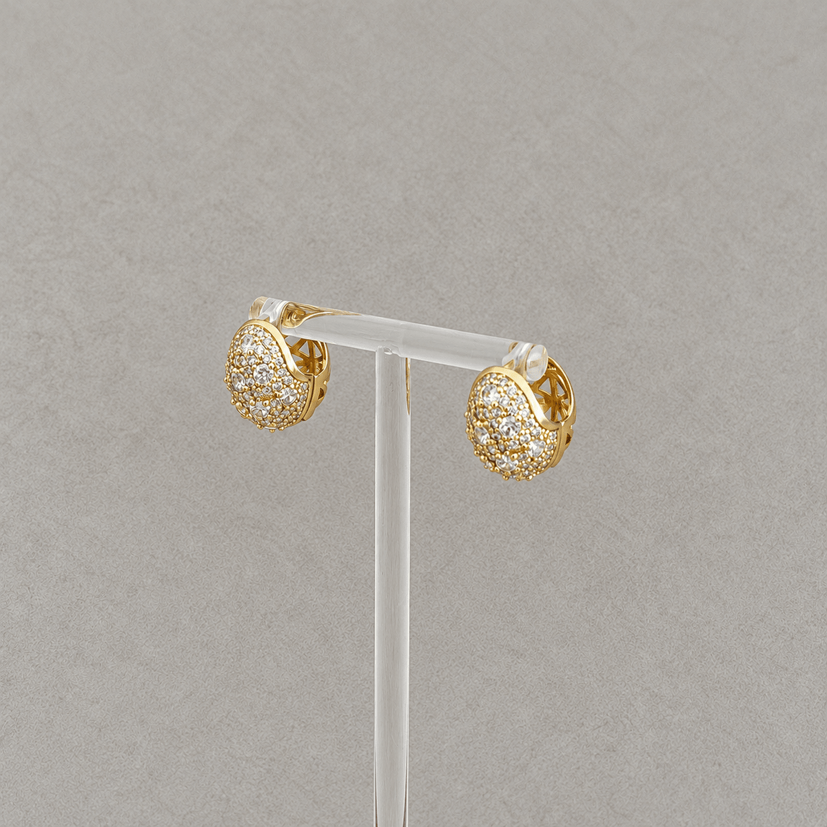 Radiant Crystal Huggie Earrings - Earring | LimaLimón Store - 3