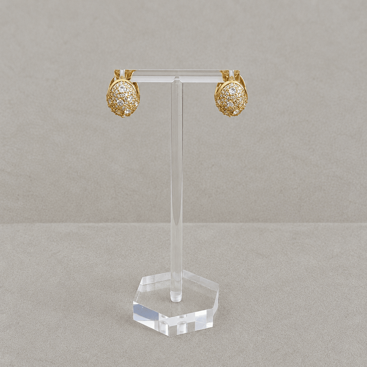 Radiant Crystal Huggie Earrings - Earring | LimaLimón Store - 2