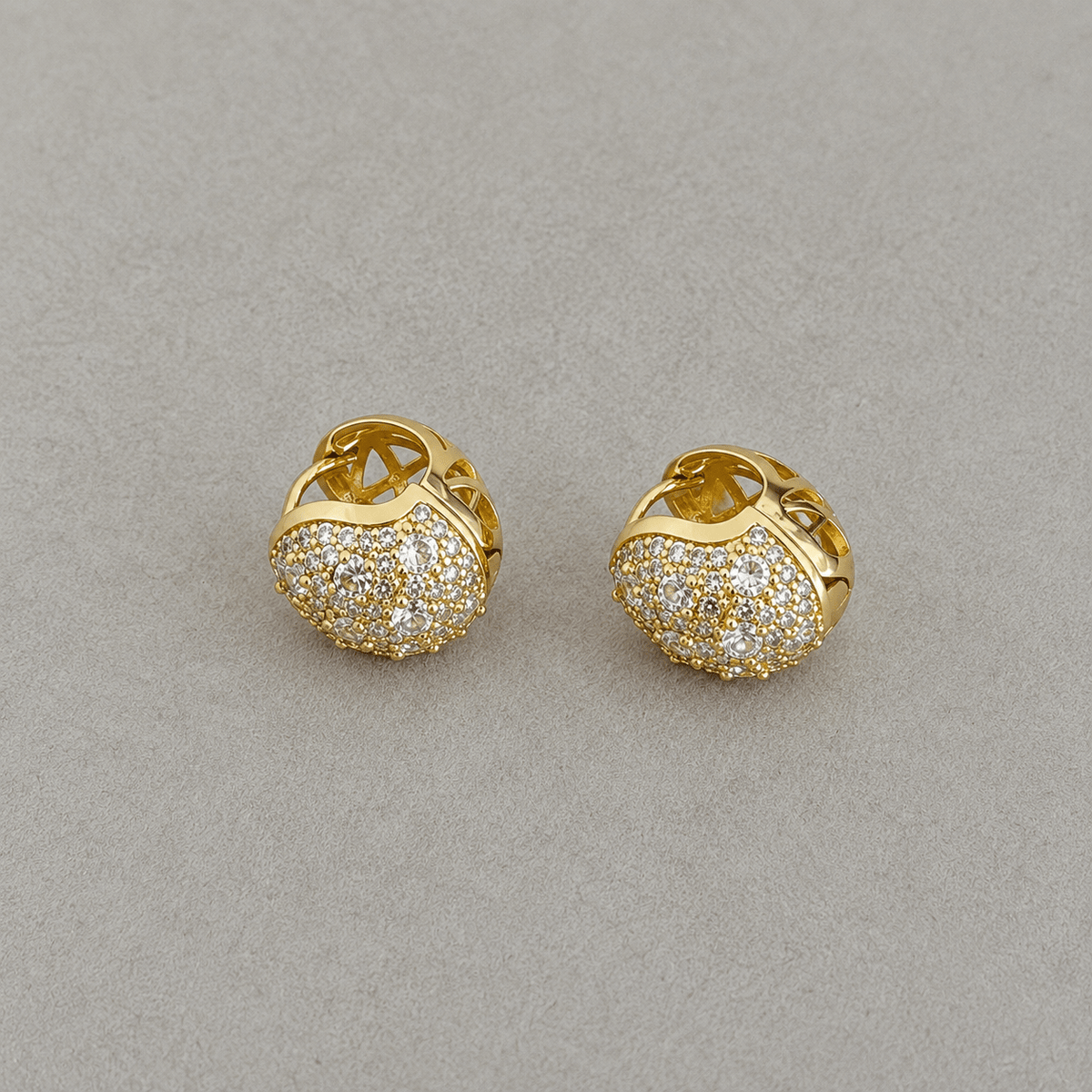 Radiant Crystal Huggie Earrings - Earring | LimaLimón Store - 4
