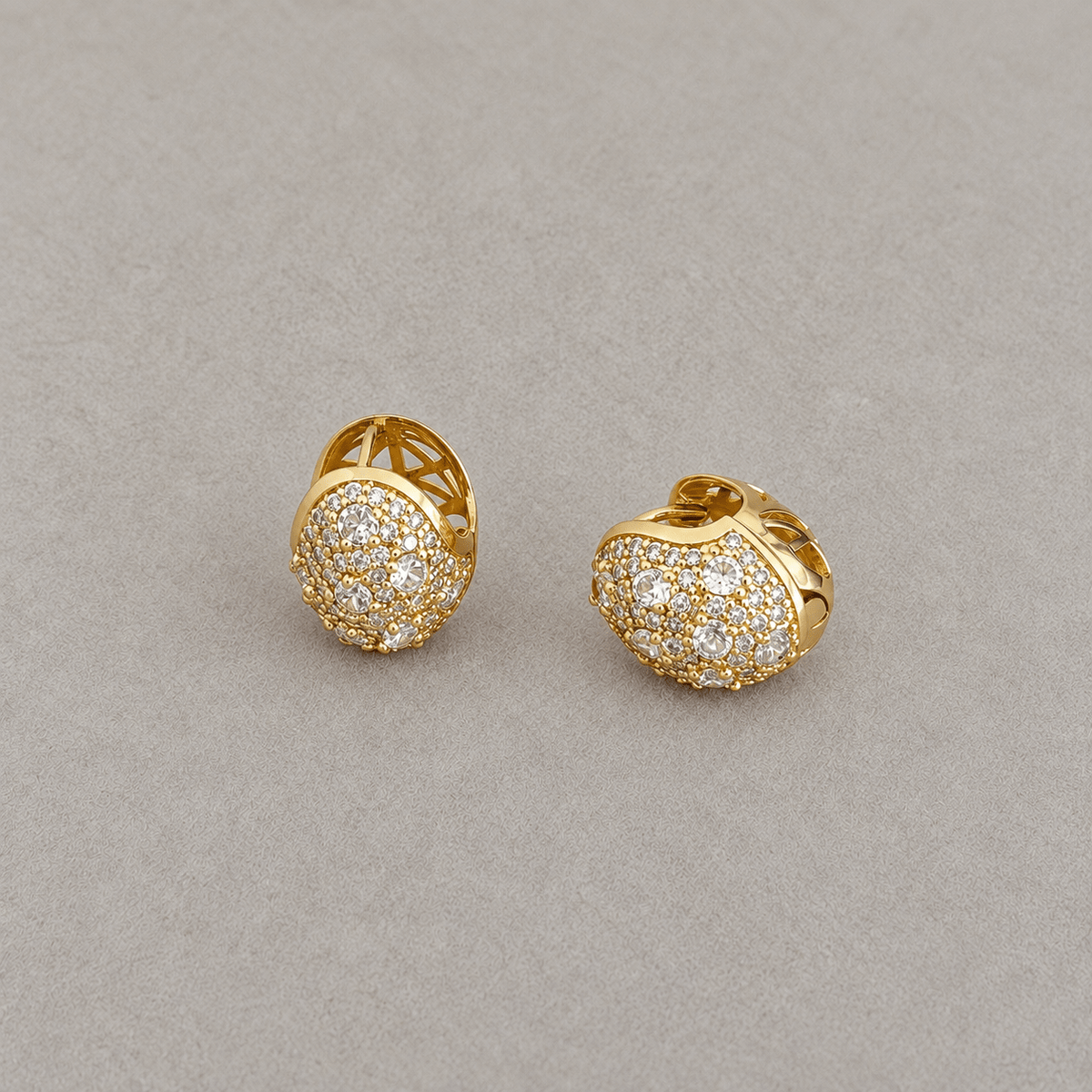Radiant Crystal Huggie Earrings - Earring | LimaLimón Store - 1