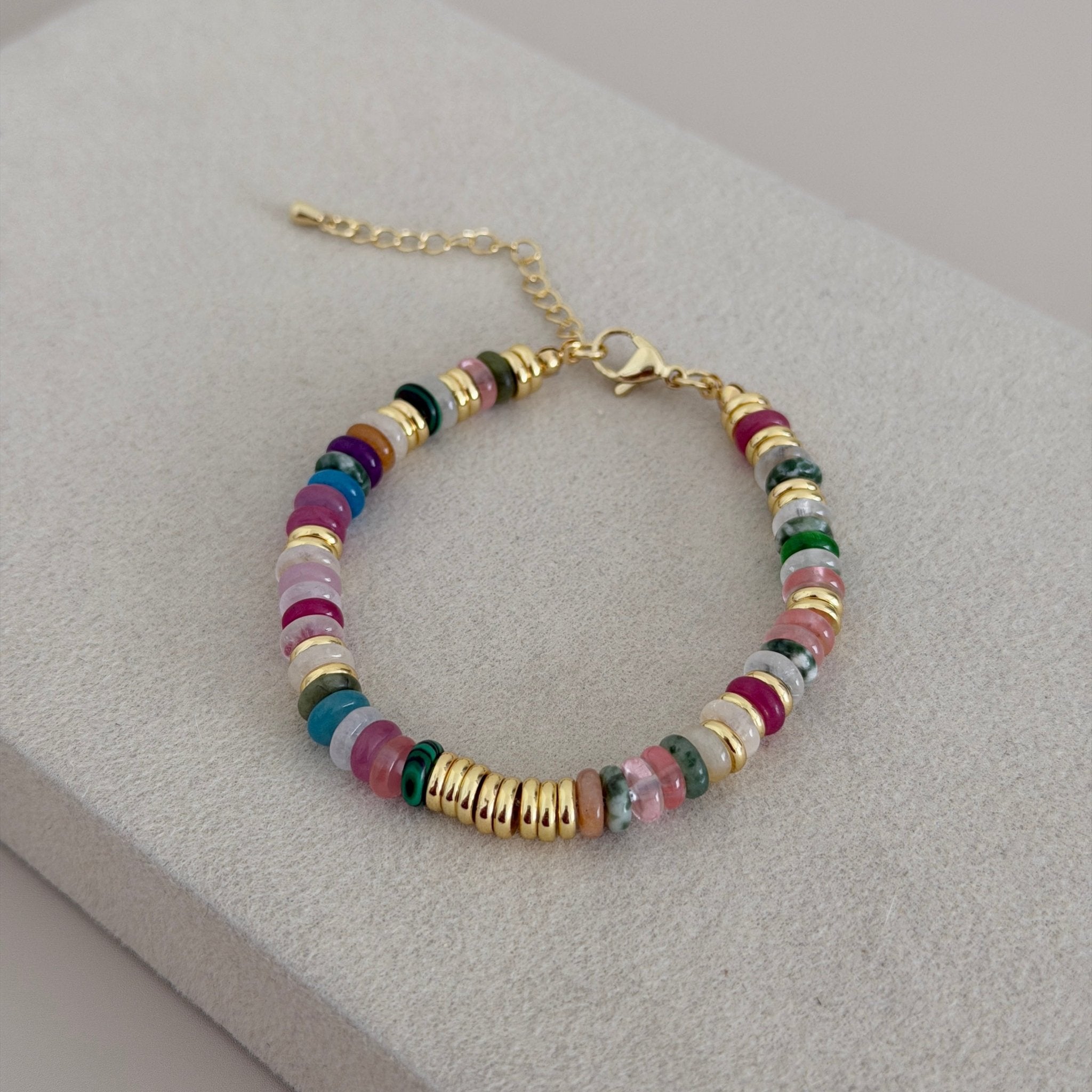 Rainbow Gem Beaded Bracelet - Bracelet | LimaLimón Store - 3