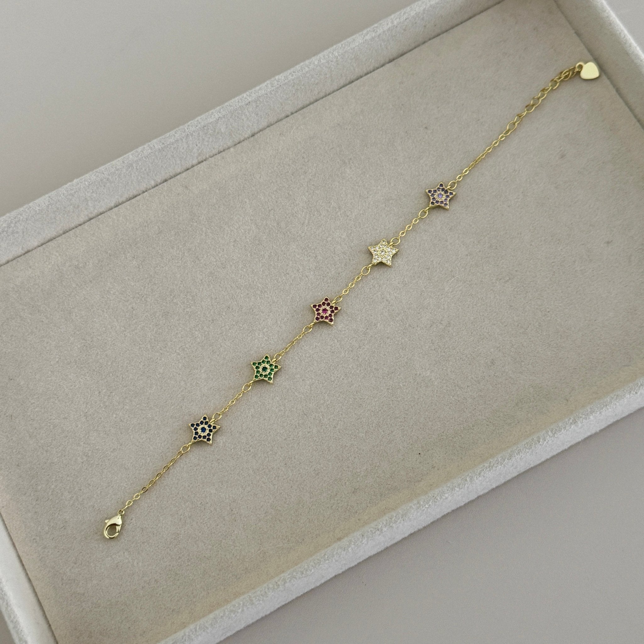 Rainbow Star Charm Bracelet - Bracelets | LimaLimón Store - 2