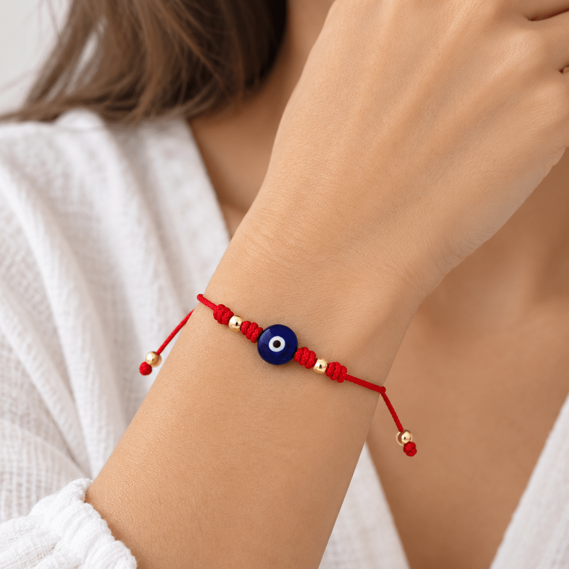 Red Evil Eye Cord Bracelet - Bracelets | LimaLimón Store - 2