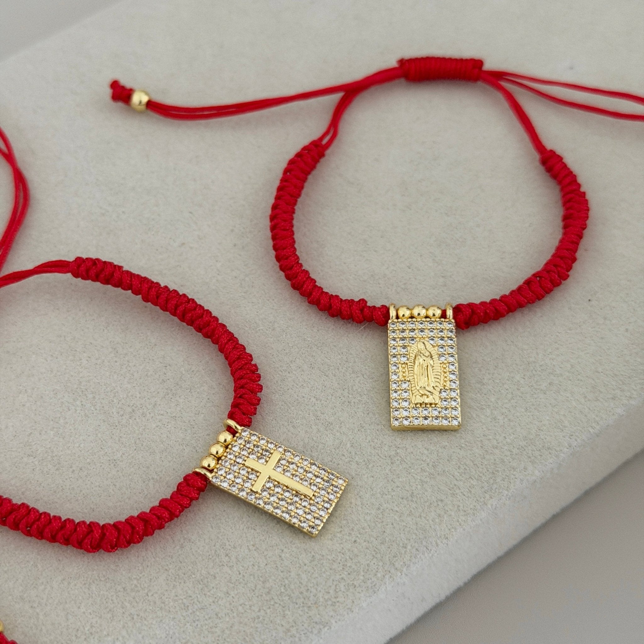 Red Faith Cord Bracelet - Bracelet | LimaLimón Store - 4