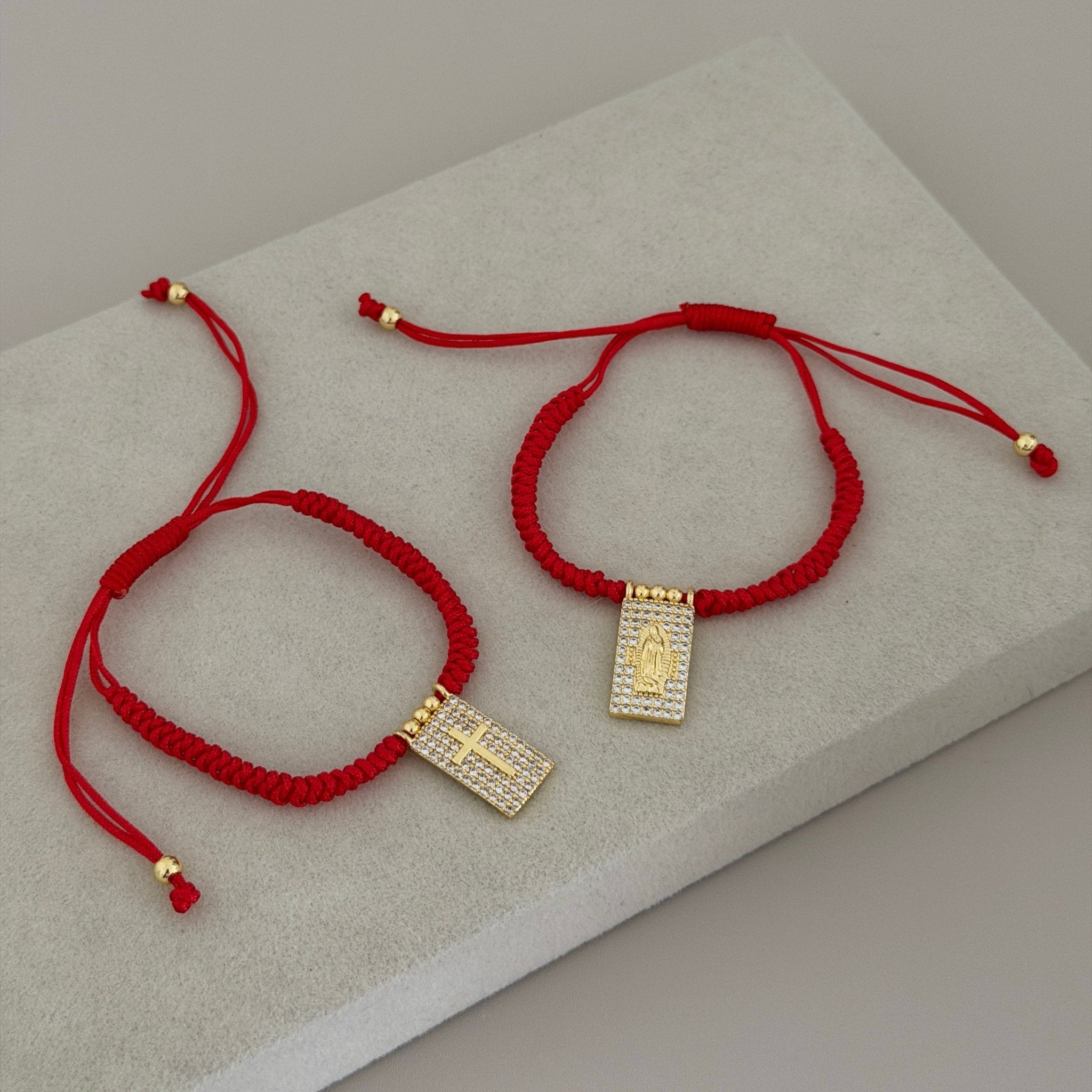 Red Faith Cord Bracelet - Bracelet | LimaLimón Store - 3