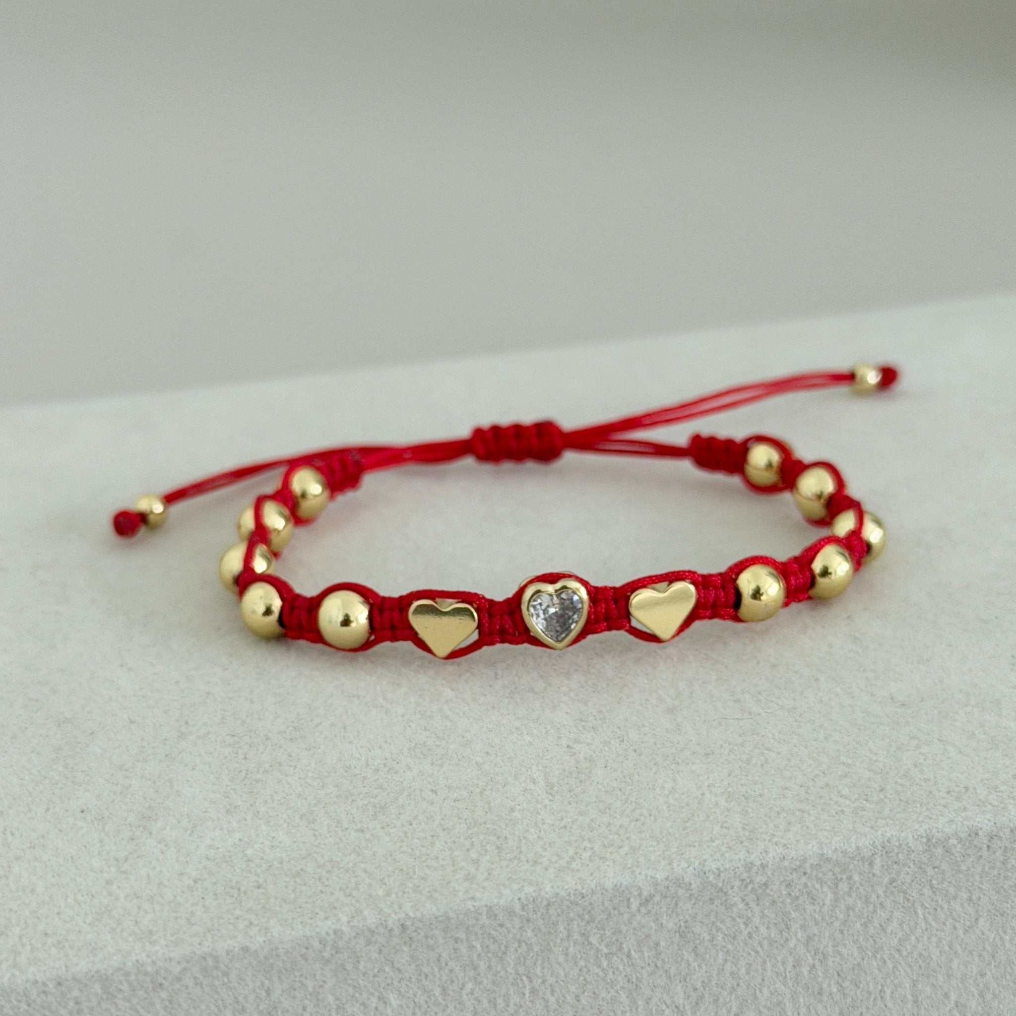 Red Heart Macramé Bracelet - Bracelet | LimaLimón Store - 2