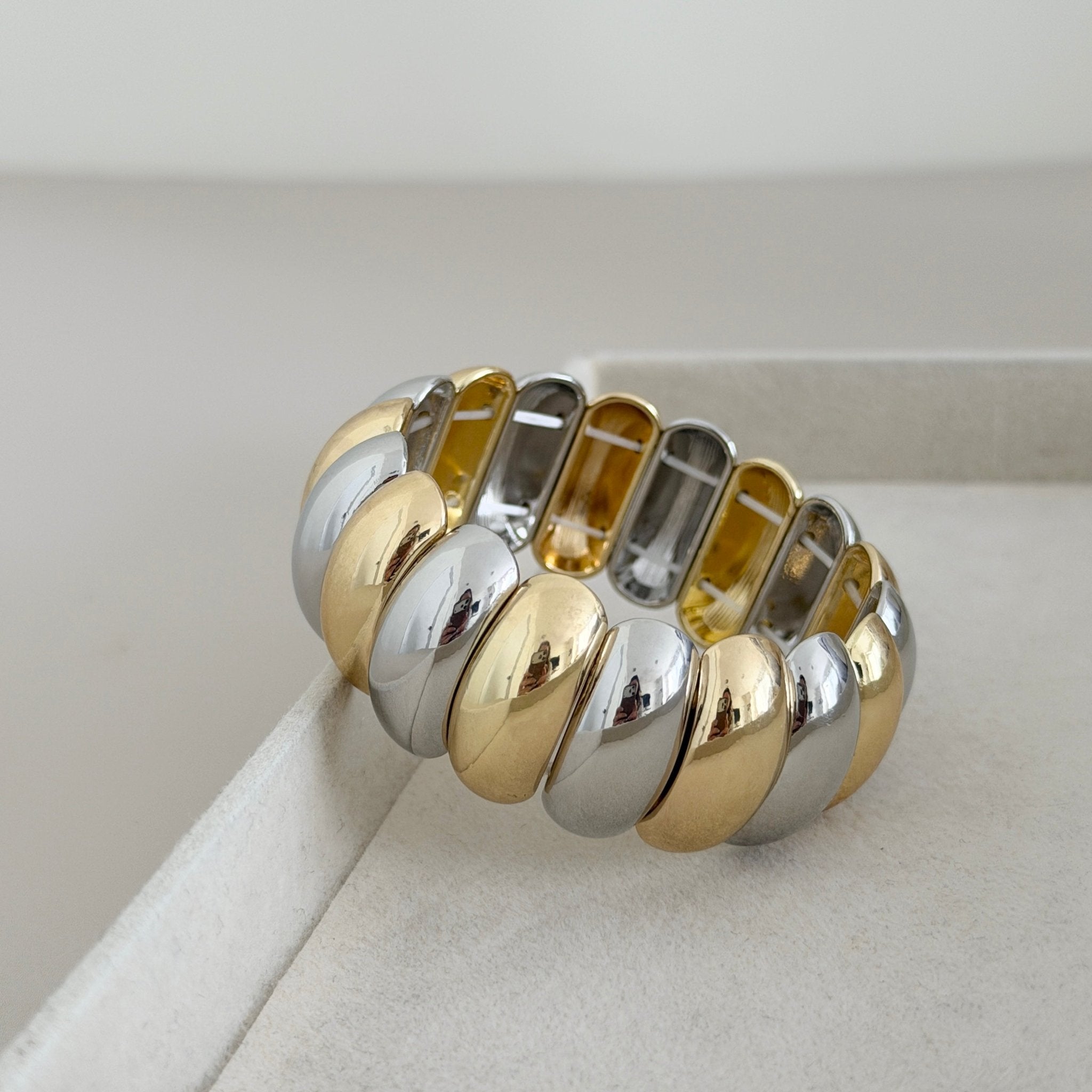Ribbed Stretch Bracelet - Bracelets | LimaLimón Store - 6